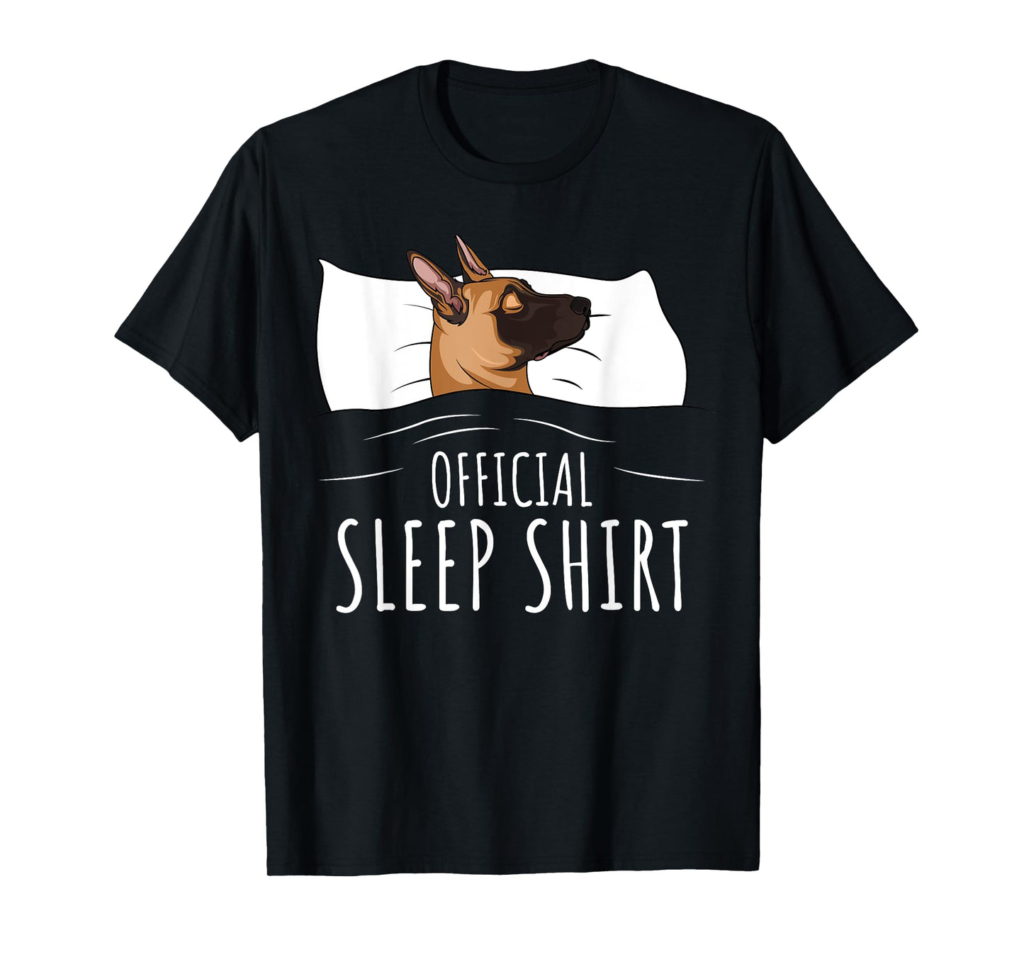 Official Sleep Shirt Malinois Dog T-Shirt
