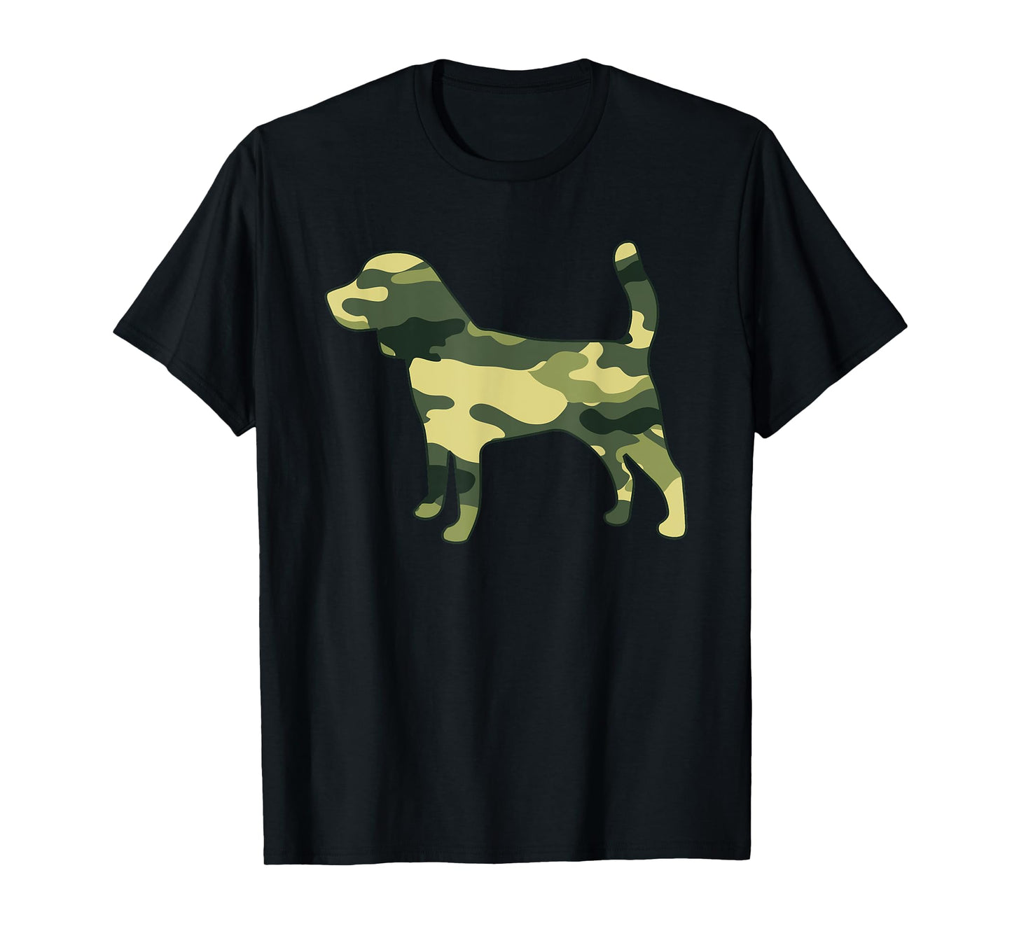 Military Beagle Camo Men Print US Puppy Dog Pet Veteran Gift T-Shirt