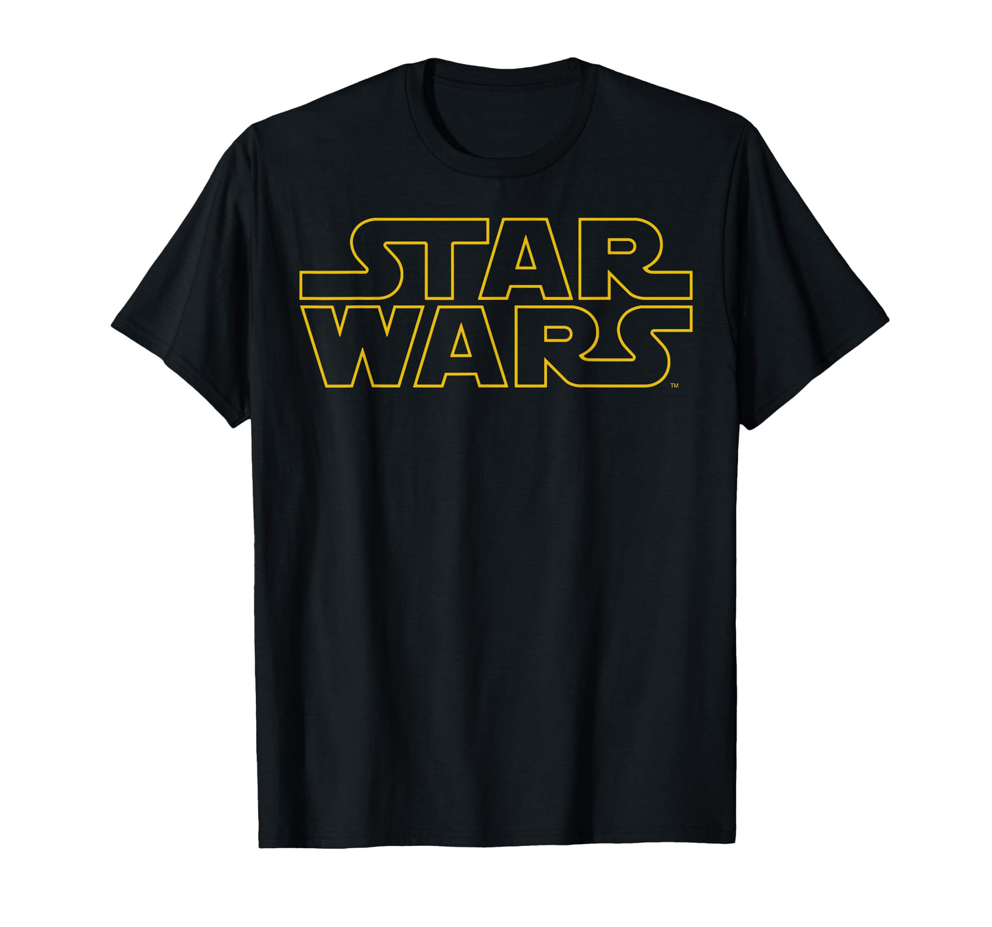 Star Wars Classic Yellow Outline Title Logo T-Shirt