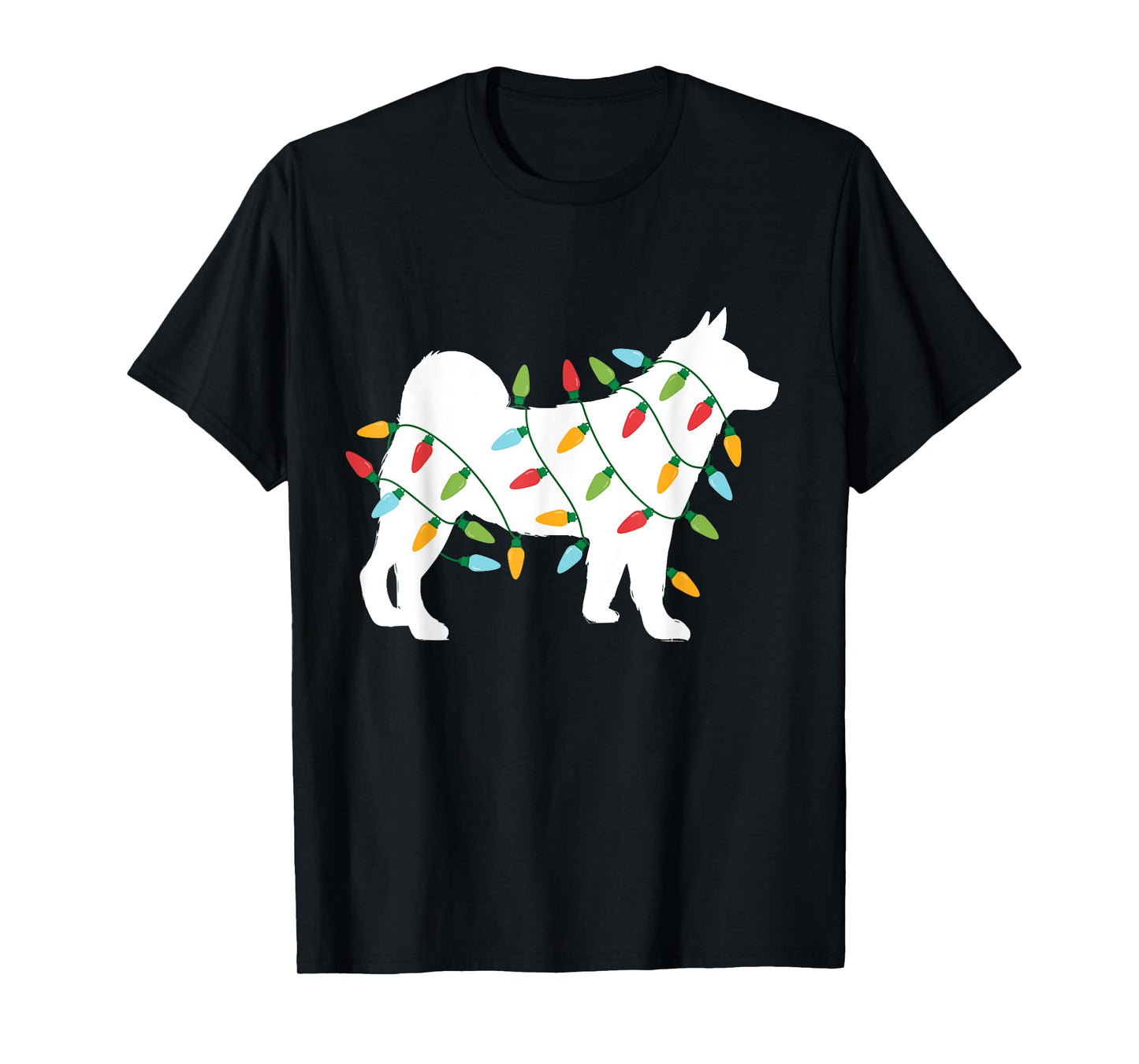 Christmas Lights Akita T Shirt Cute Gifts for Dog Lovers