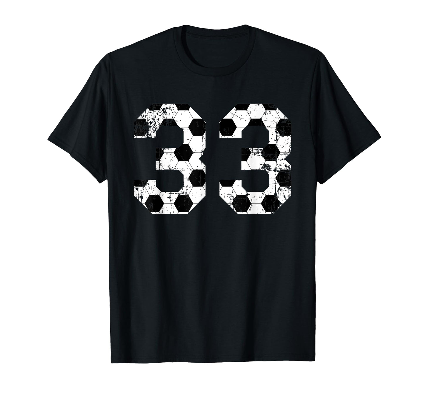 Vintage Soccer 33 Jersey Number T-Shirt