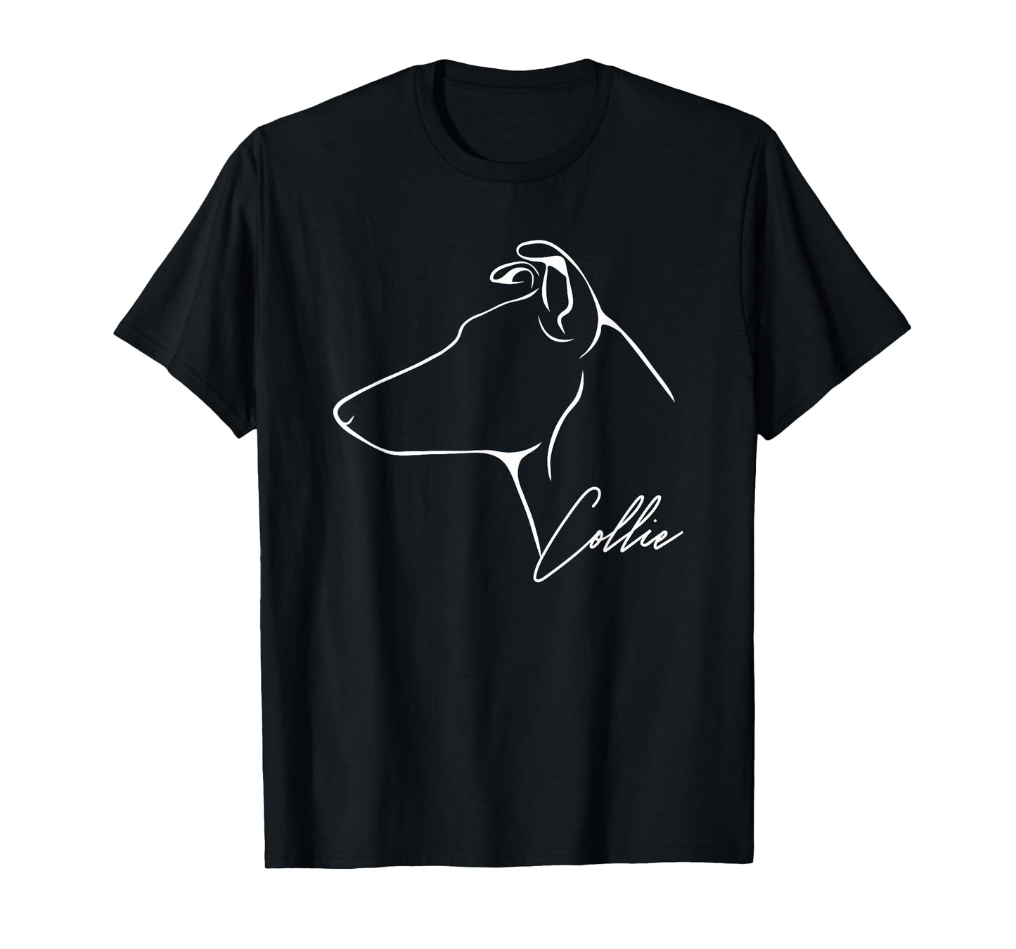 Short Hair Collie in Profile Dog Gift Dogs T-Shirt
