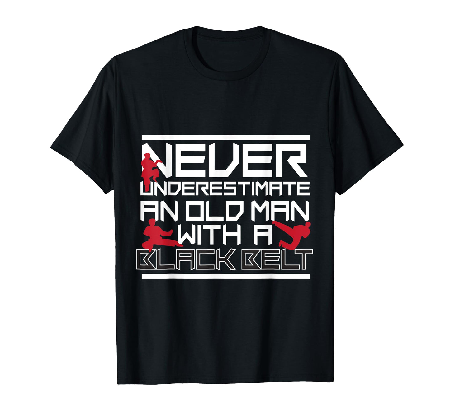 Mens Taekwondo Shirt Martial Arts Tee for Karate Dad and Grandpa