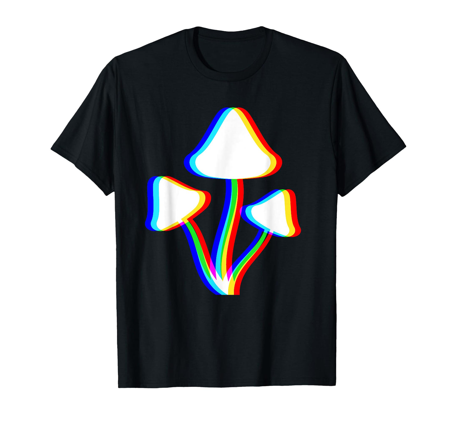 Mushroom Psychedelic EDM Trippy Vaporwave Techno Rave T-Shirt