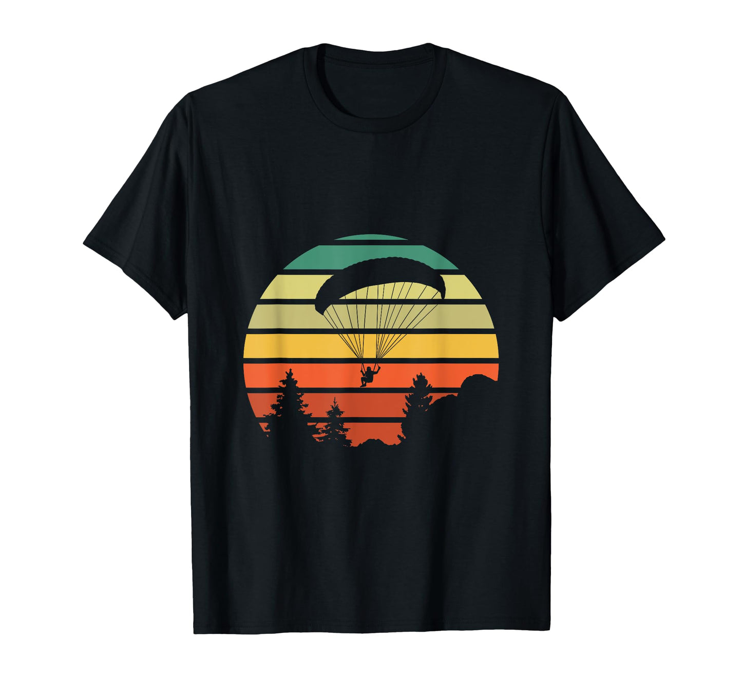 Paragliding Outfits Paraglider Vintage Paragliding Over Forest T-Shirt