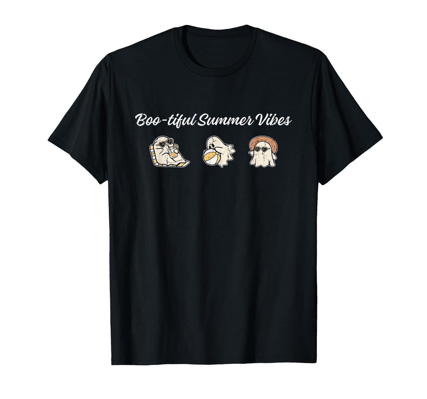 Boo-tiful Summer Vibes, Summerween Ghost T-Shirt