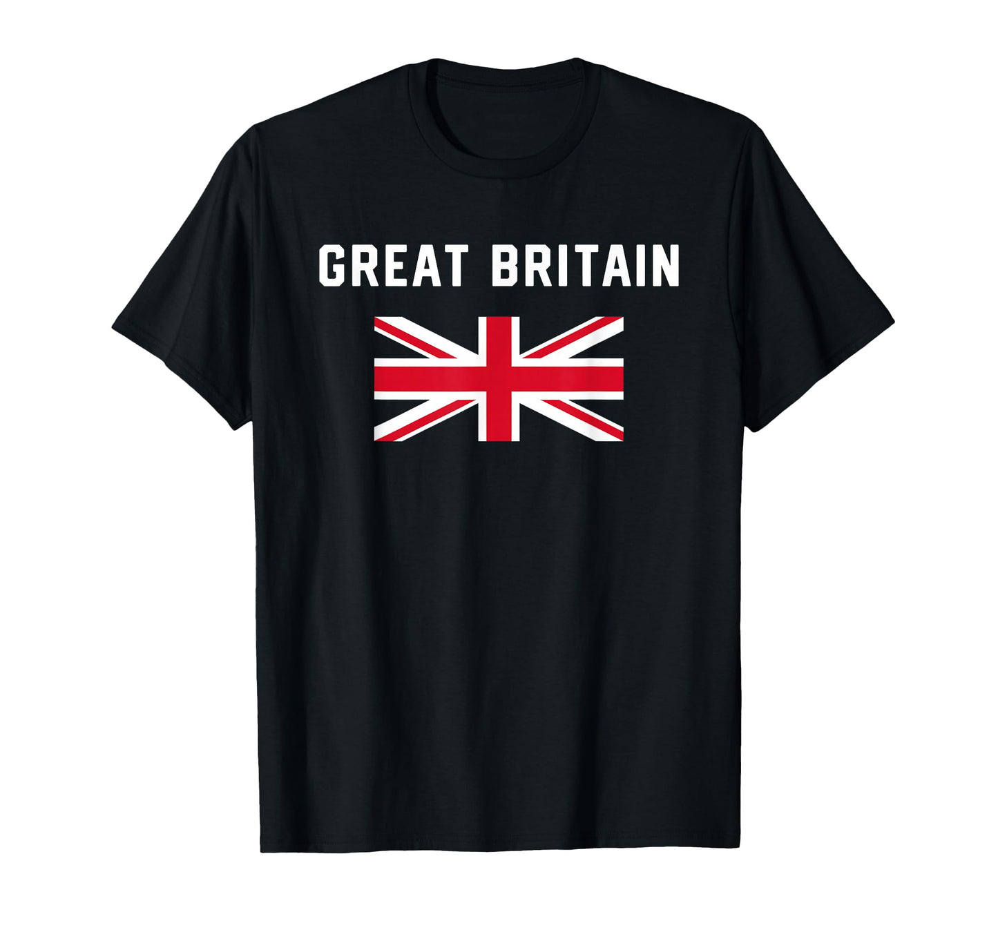 I Love Great Britain Minimalist UK Flag T-Shirt