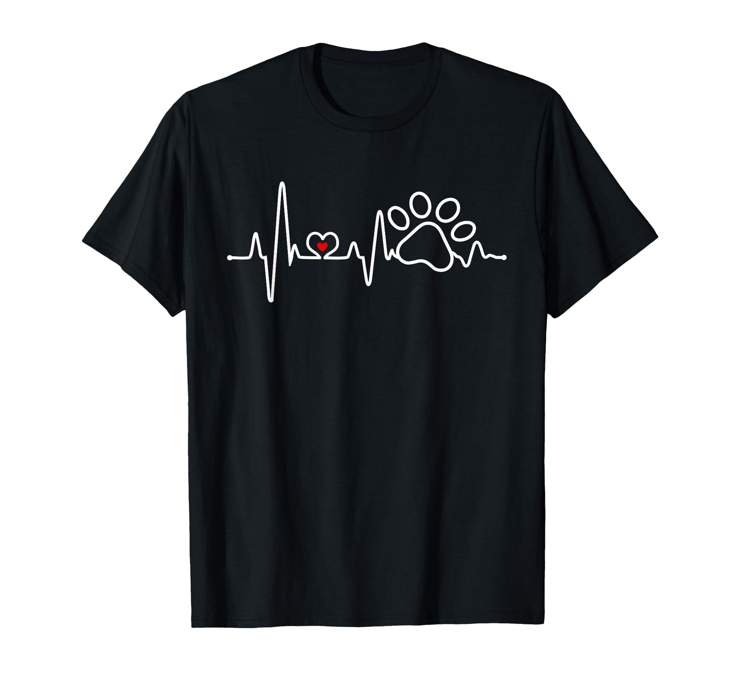Dog Paw Heartbeat Clothing - Dog Paw T-Shirt