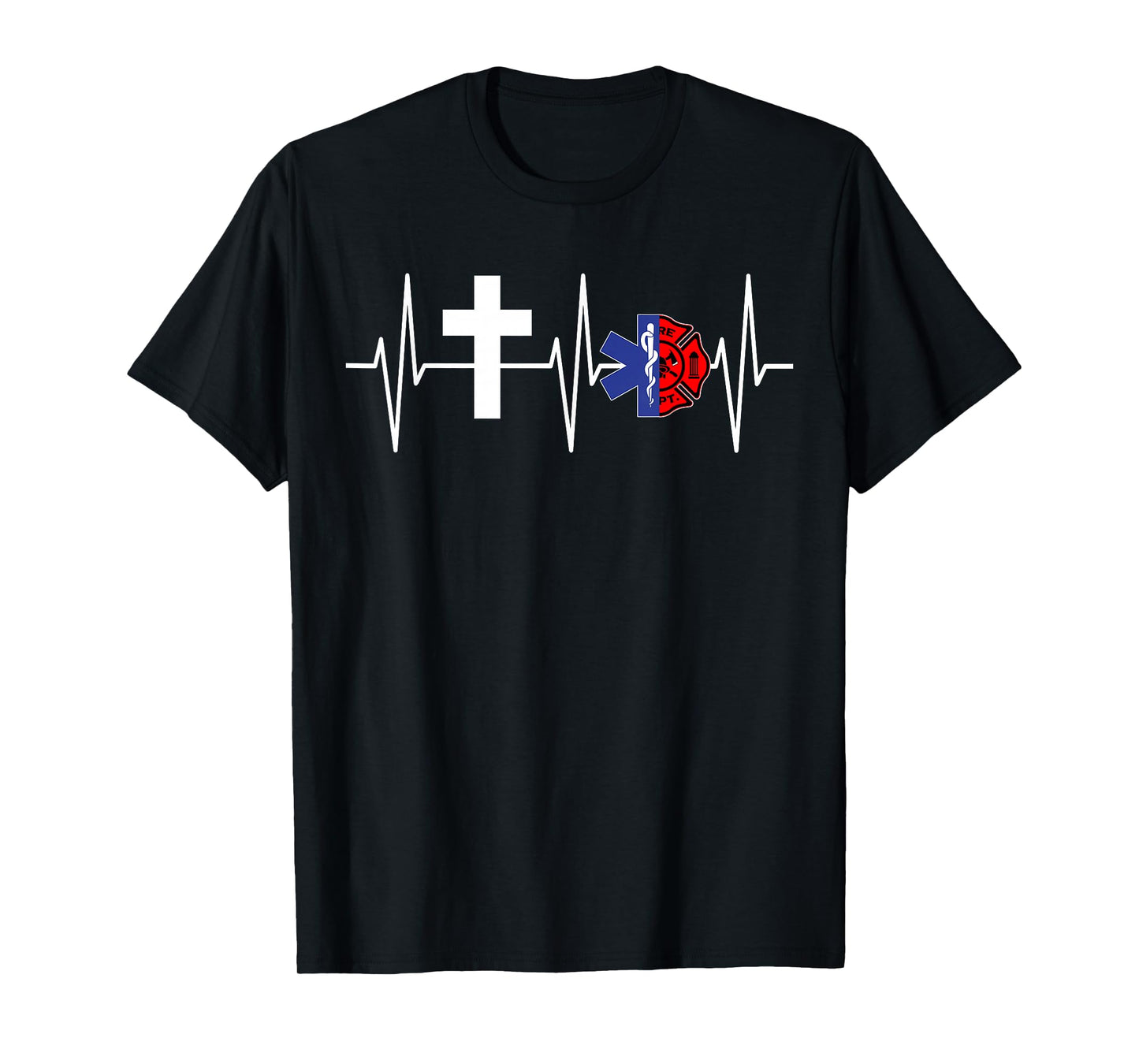 Christian Firefighter EMT Shirt Religious Firefighter EMS T-Shirt