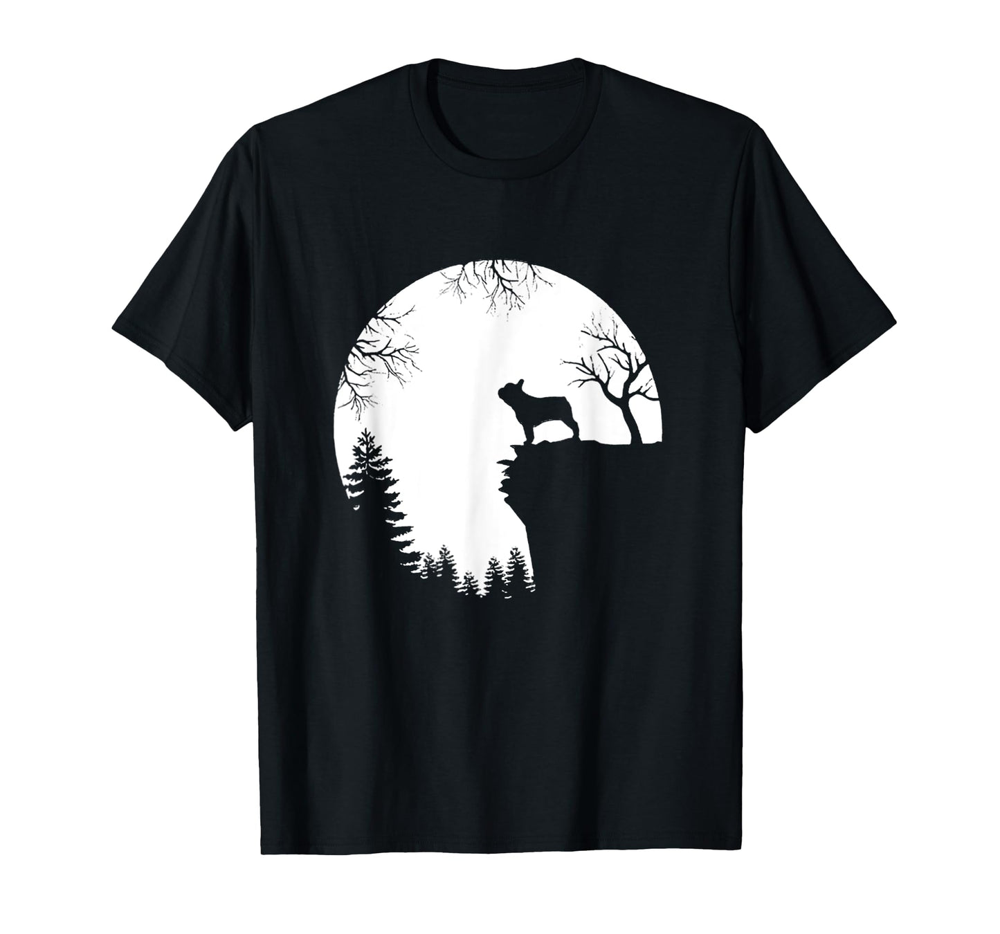 Funny French Bulldog And Moon Halloween Dog Lover Costume T-Shirt