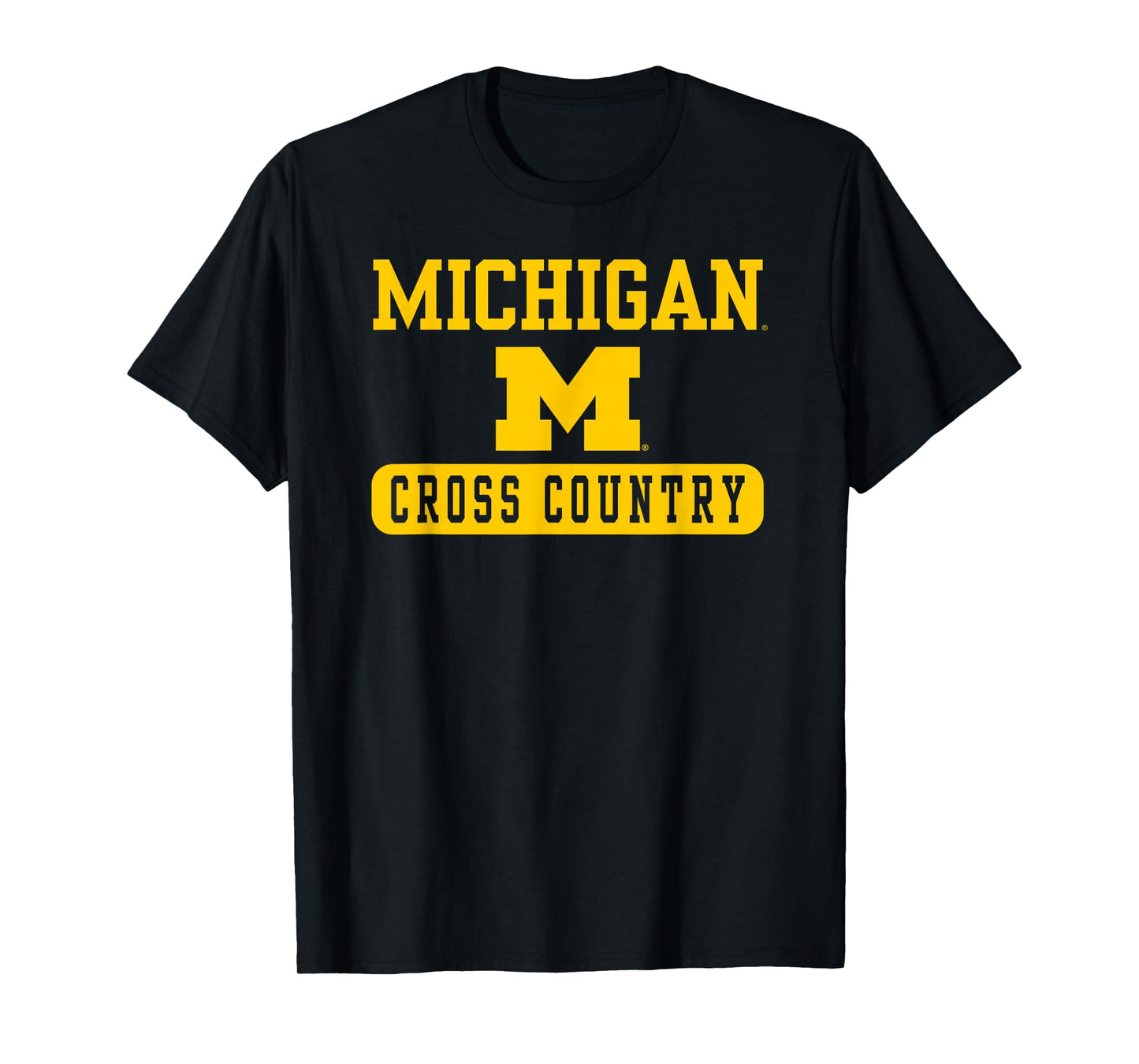Michigan Wolverines Cross Country Navy Officially Licensed T-Shirt