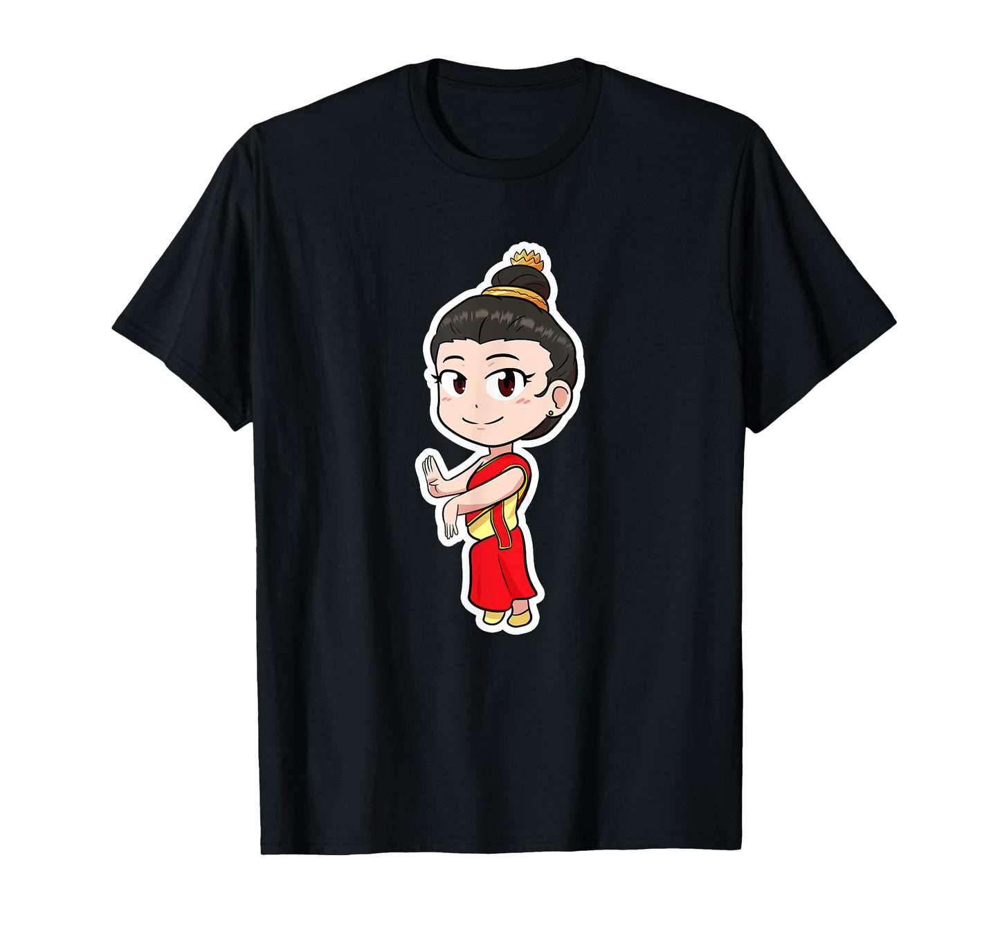 Laos Lao Laotian Proud Flag Traditional Dress Lao Sinh Girl T-Shirt