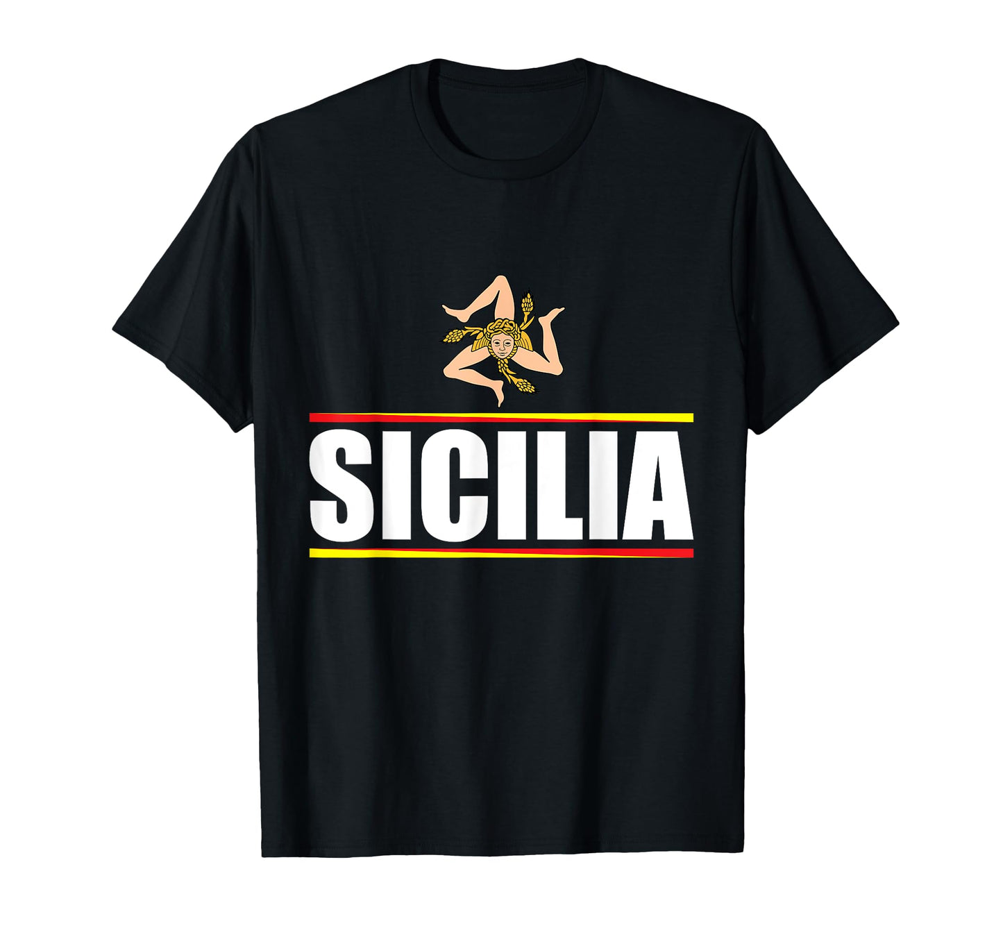 Sicilia Flag Sicily Palermo Italy T-Shirt