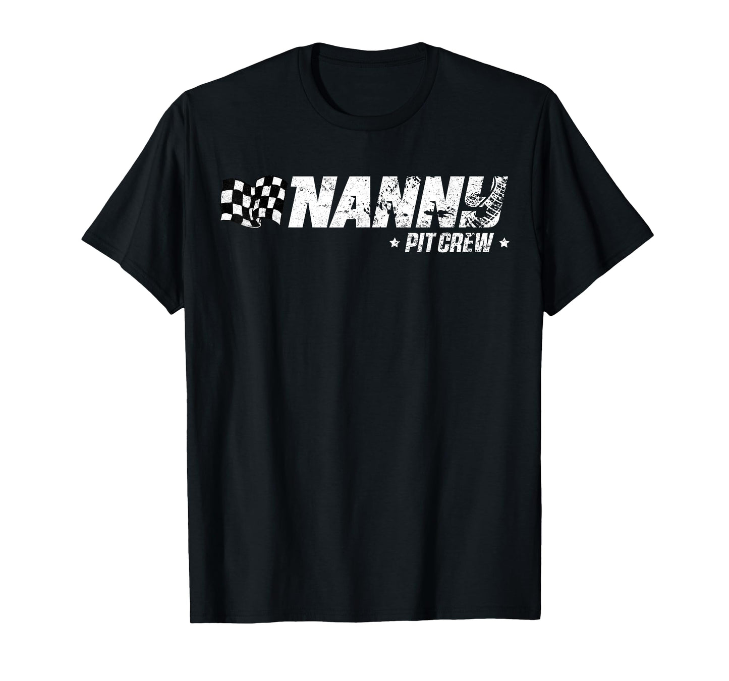 Nanny Pit Crew Race Car Birthday Family Racing T-Shirt