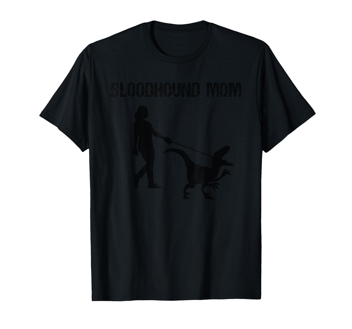 funny Bloodhound Dog mom Dinosaur Men Women Girls Kids T-Shirt