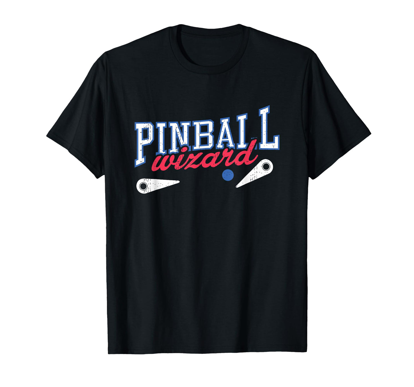 Retro Pinball Wizard Print Tshirt Arcade Game Lover T Shirt T-Shirt