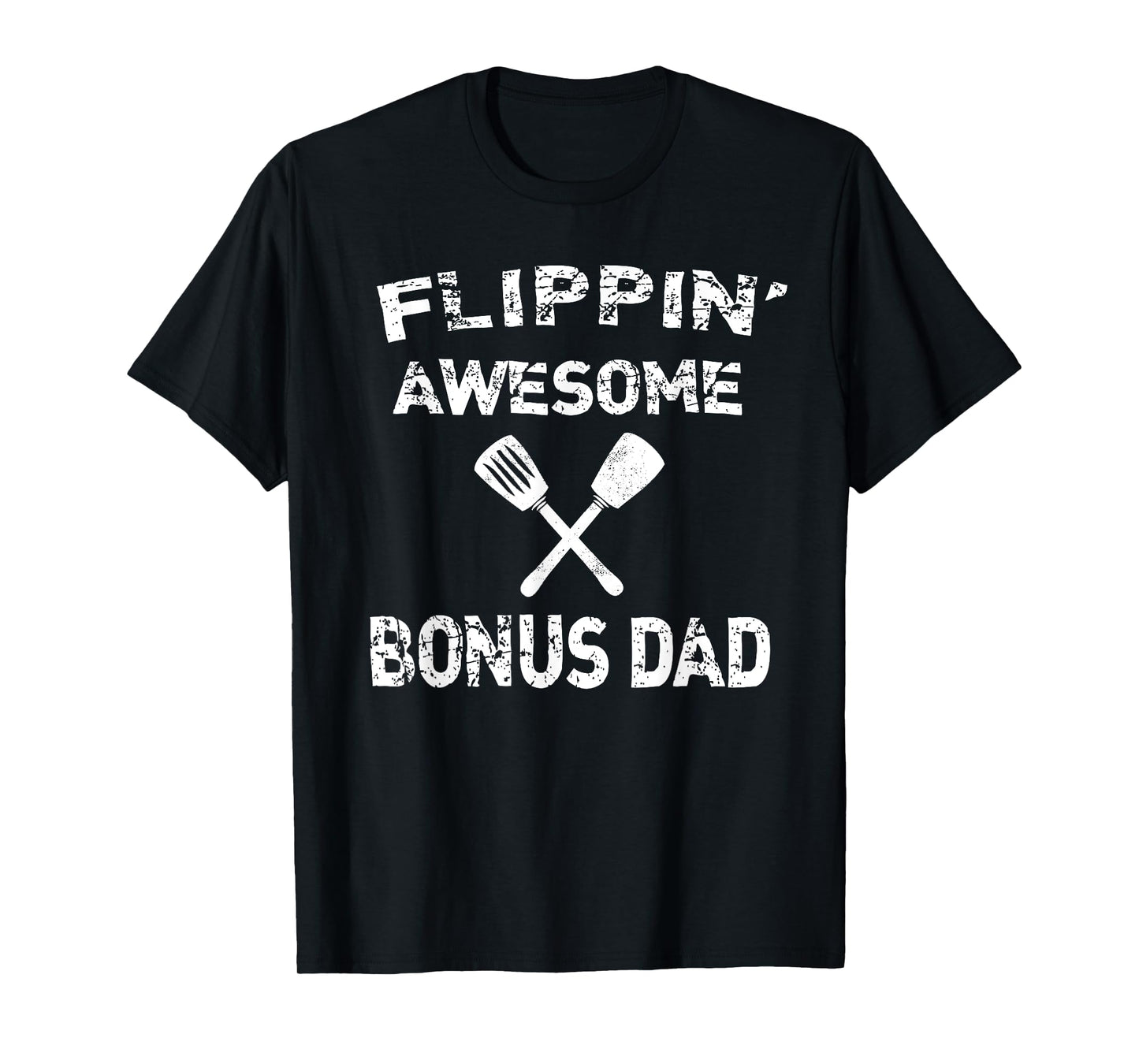 Flippin' Awesome Bonus Dad Cooking Grilling BBQ Chef Stepdad T-Shirt