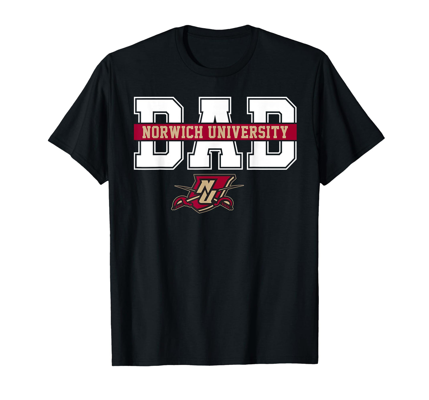 Norwich University Dad Father Arch Vintage Design Men T-Shirt