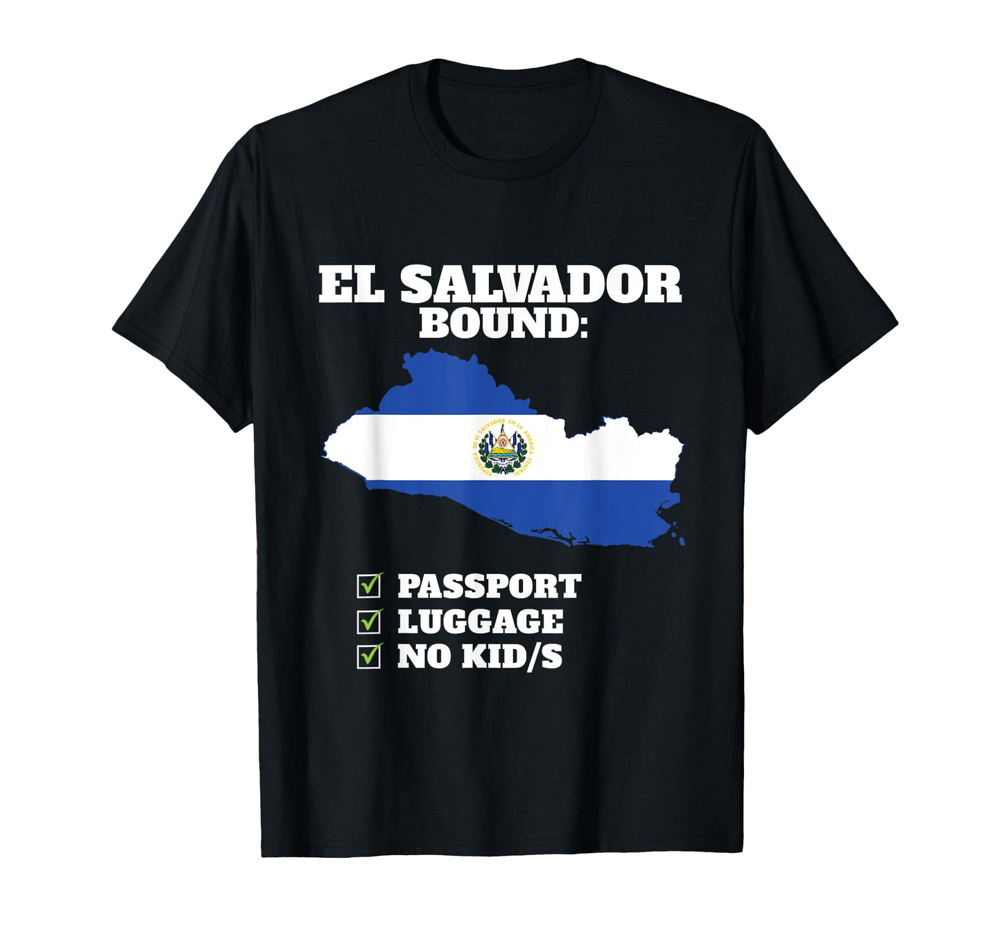 El Salvador Bound Country Travel Salvadoran Flag Vacation T-Shirt
