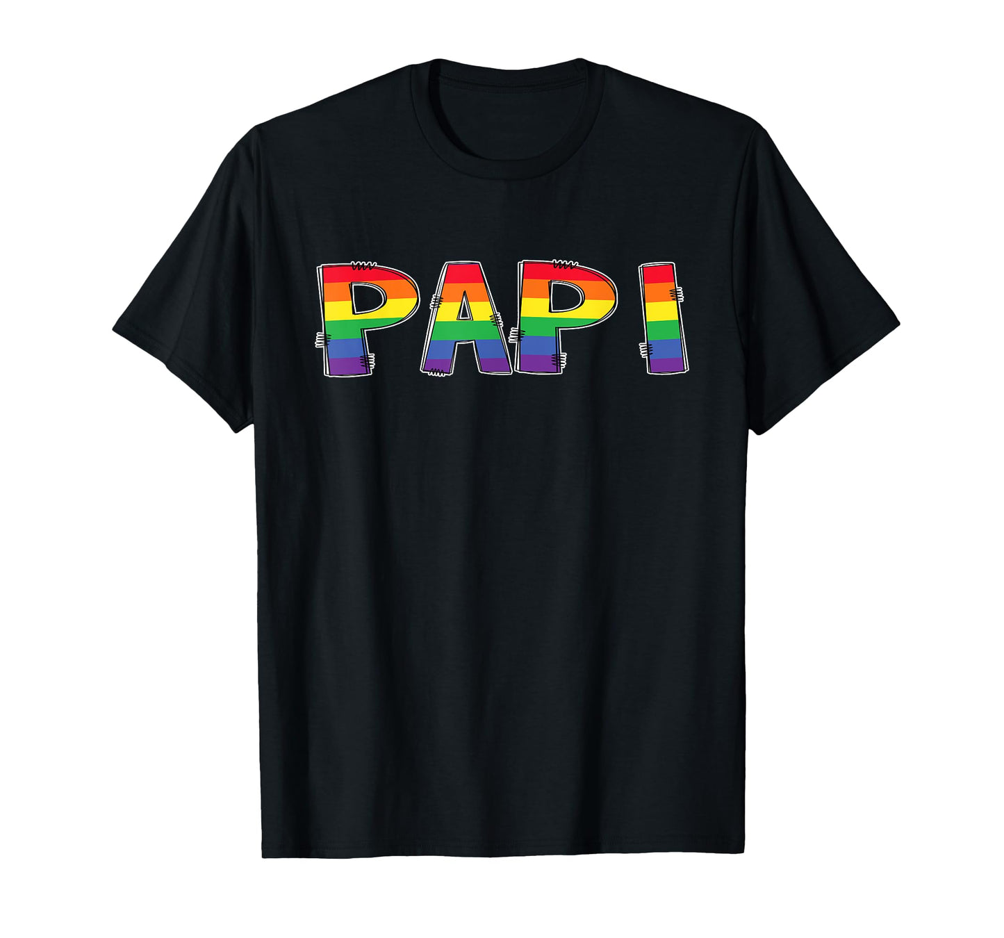 LGBT Pride Rainbow Daddy Papi Matching Family T-Shirt