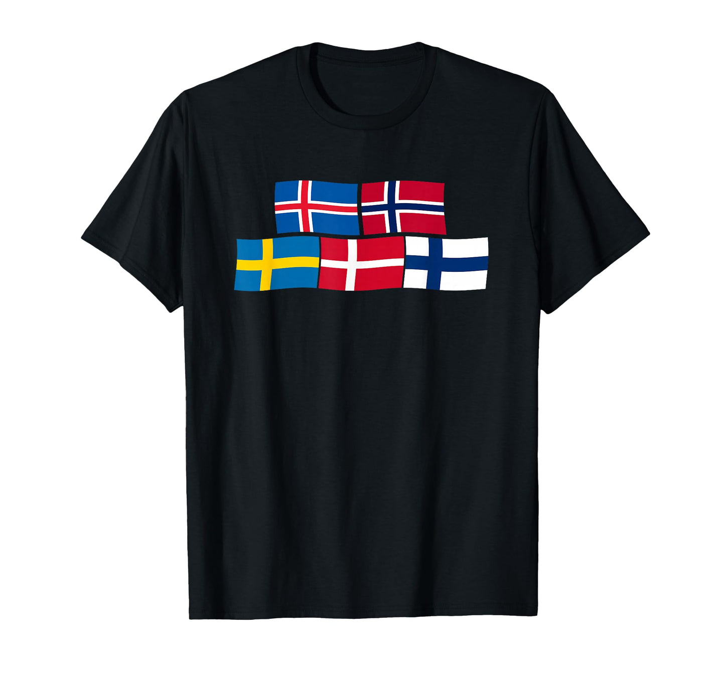 Scandinavian Flags, Nordic Countries T-Shirt
