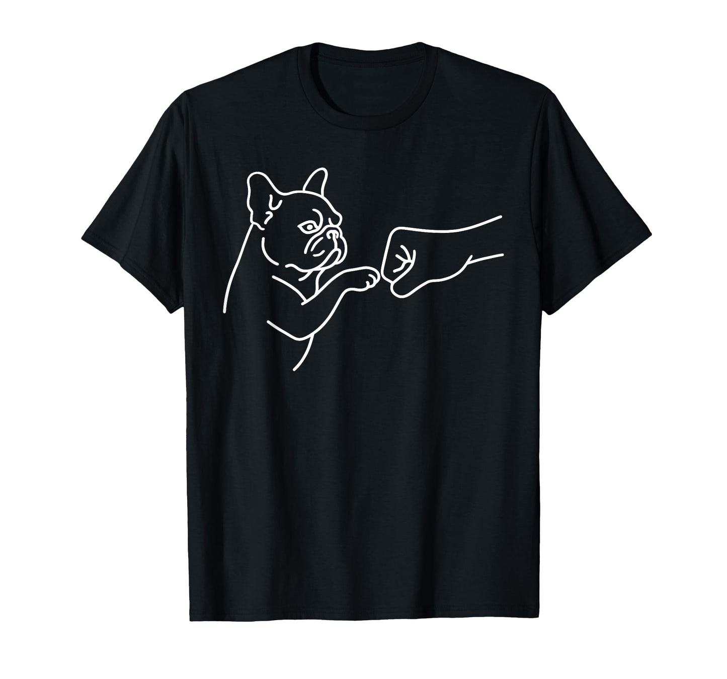 French Bulldog Punch Hand Friendship Fist Bump Dog Lovers T-Shirt