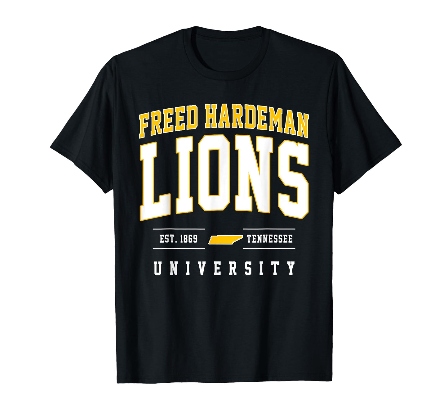 Freed-Hardeman University Lions Arch Vintage Design Men T-Shirt
