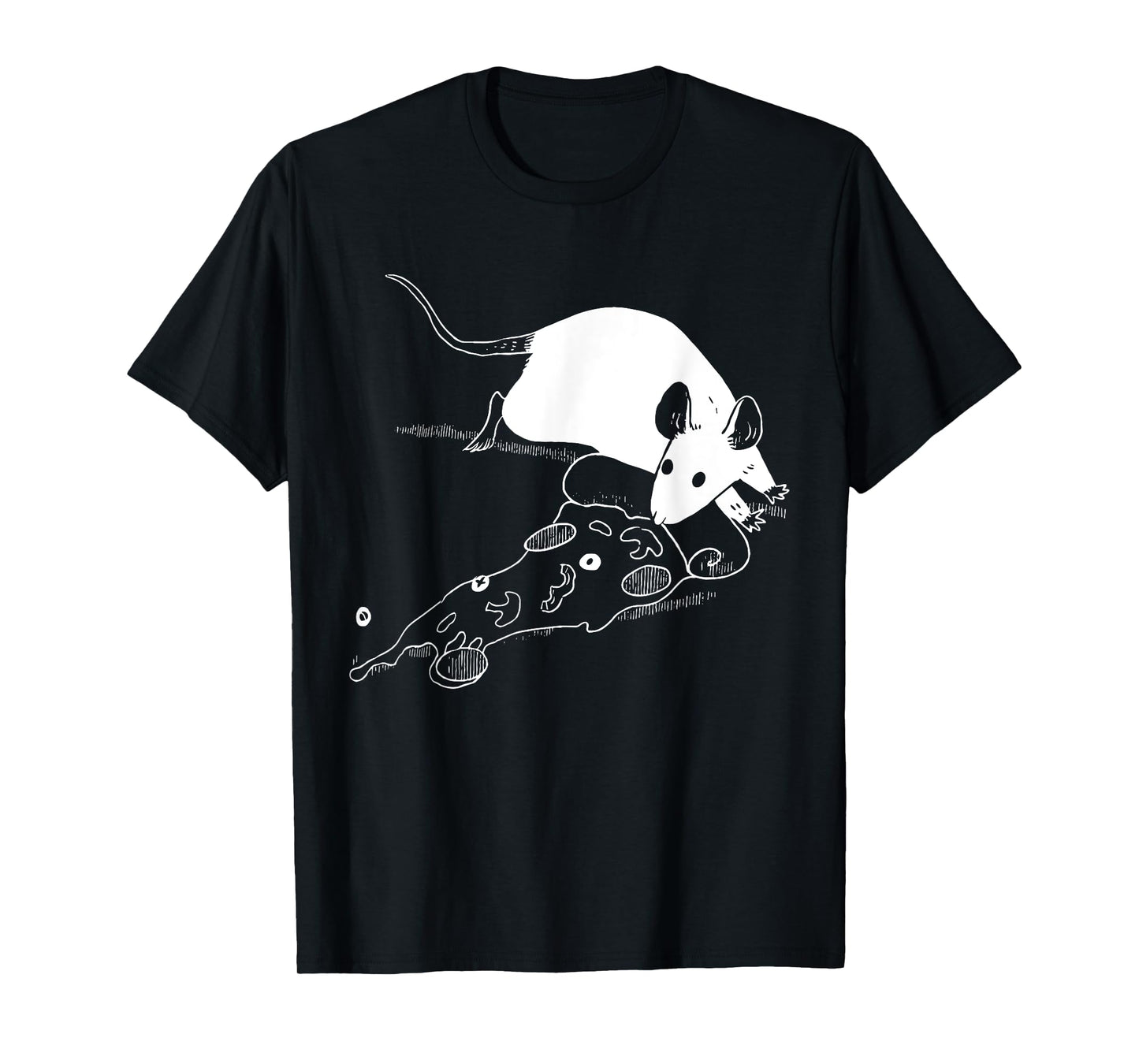 Rat Pizza Funny Costume Rat Lover Rat Tee Womens Mens T-Shirt