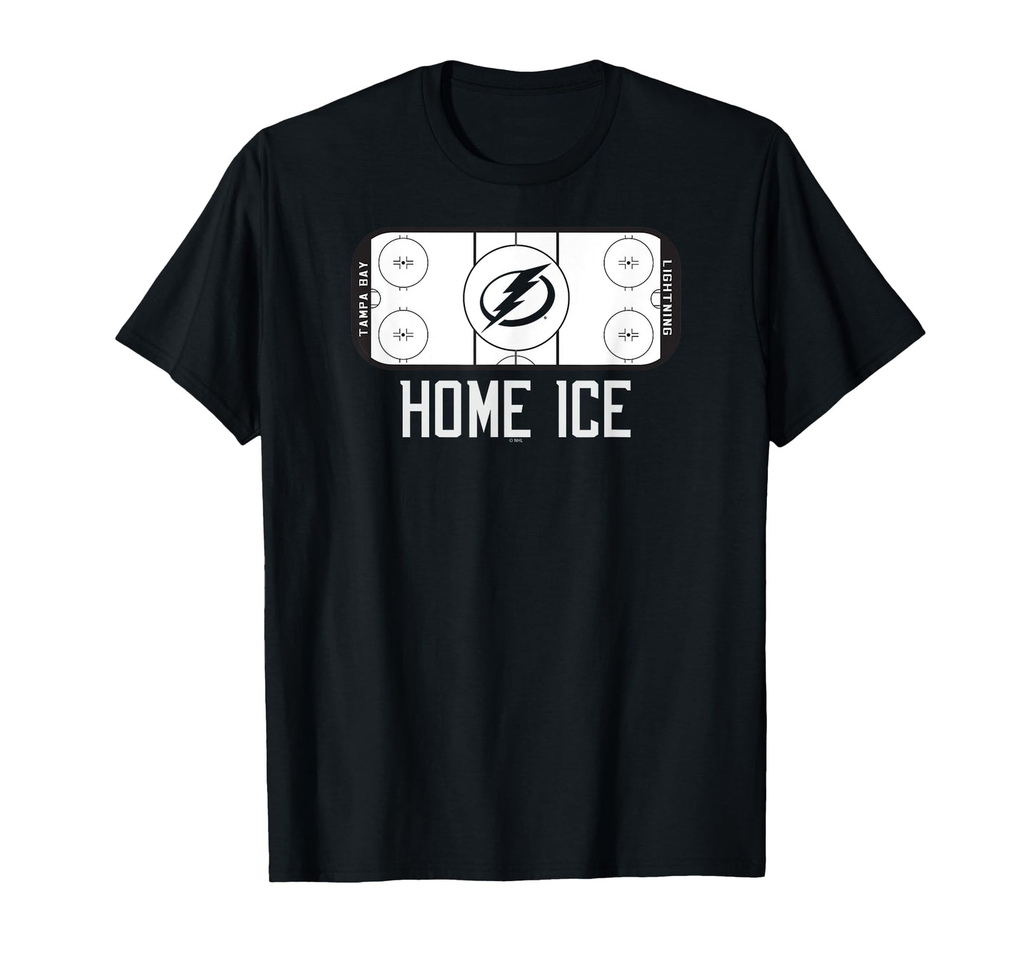 Tampa Bay Lightning Home Ice Blue Officially Licensed T-Shirt