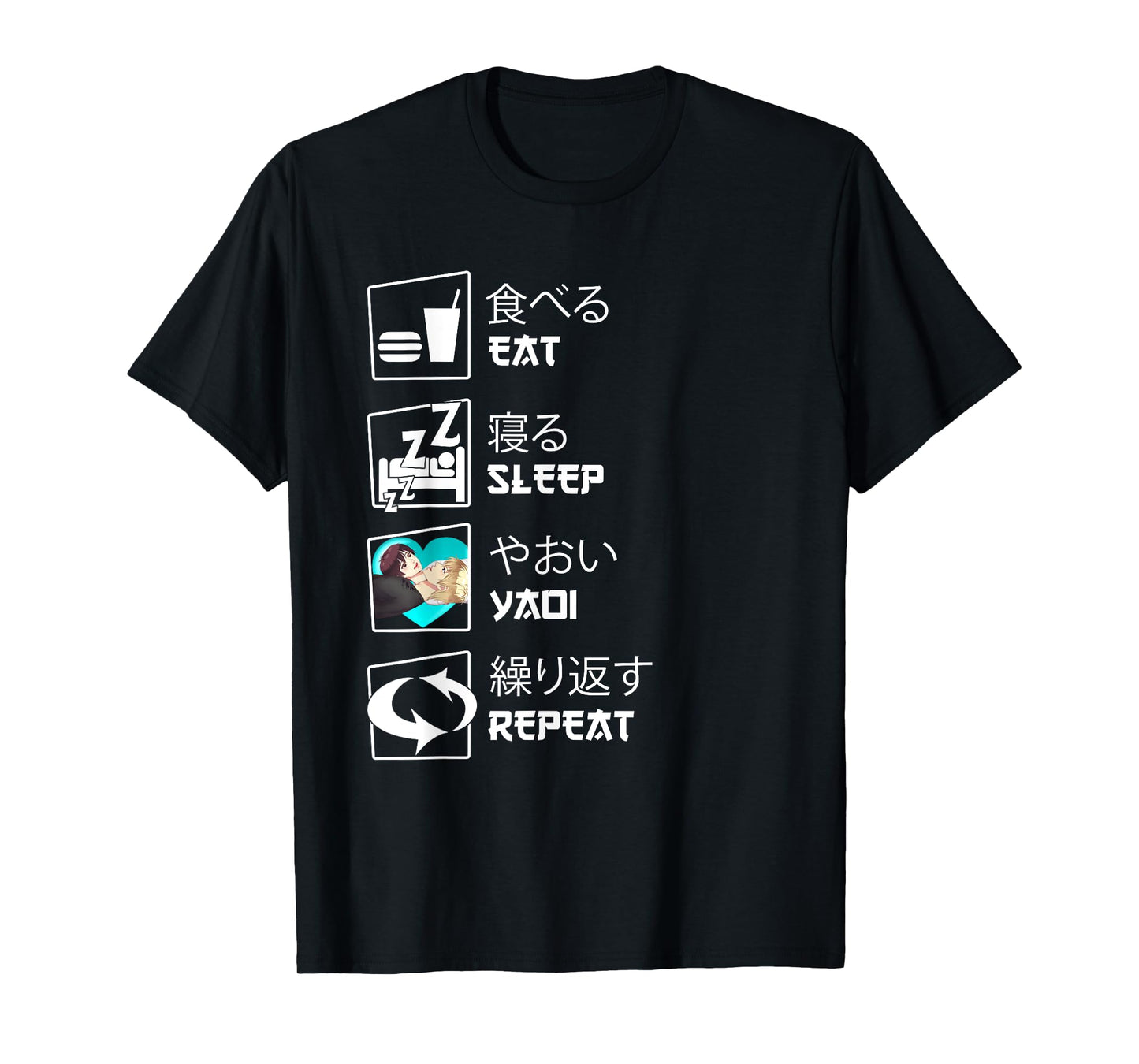 Eat Sleep Yaoi Repeat T-Shirt