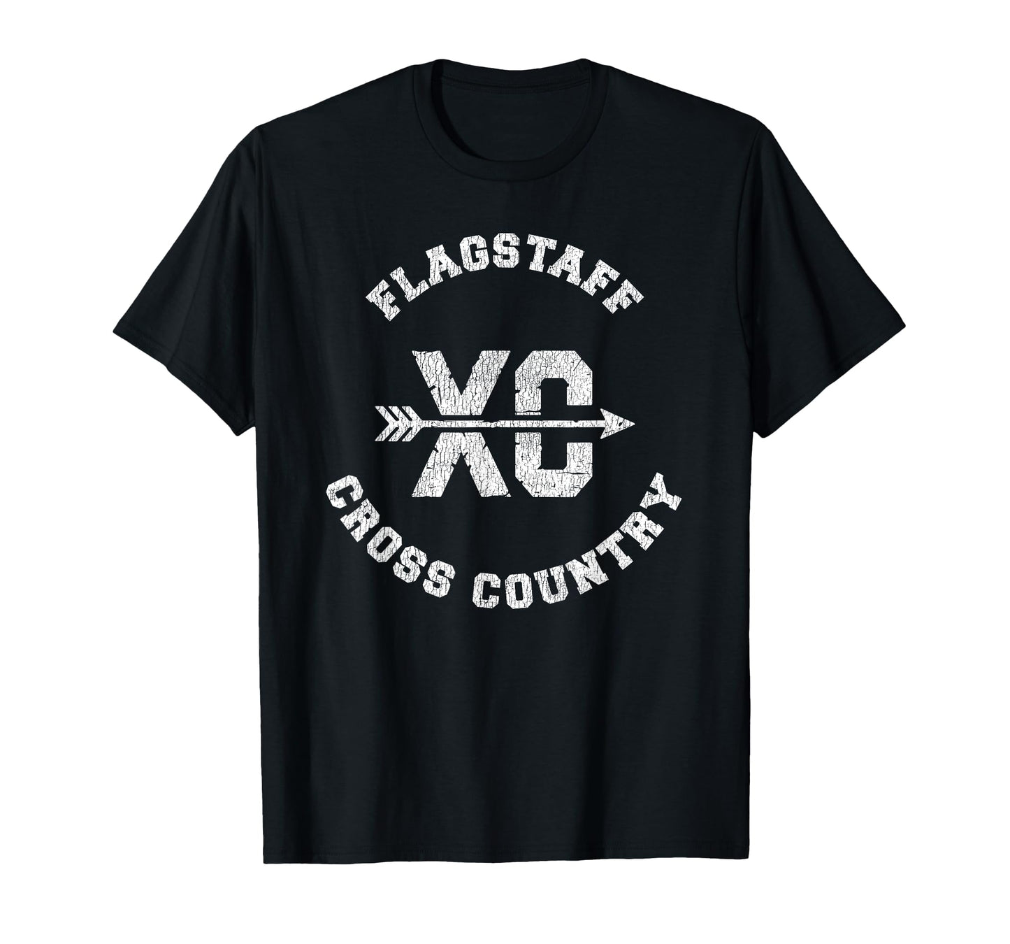 Flagstaff Cross Country Retro Distressed XC Running T-Shirt