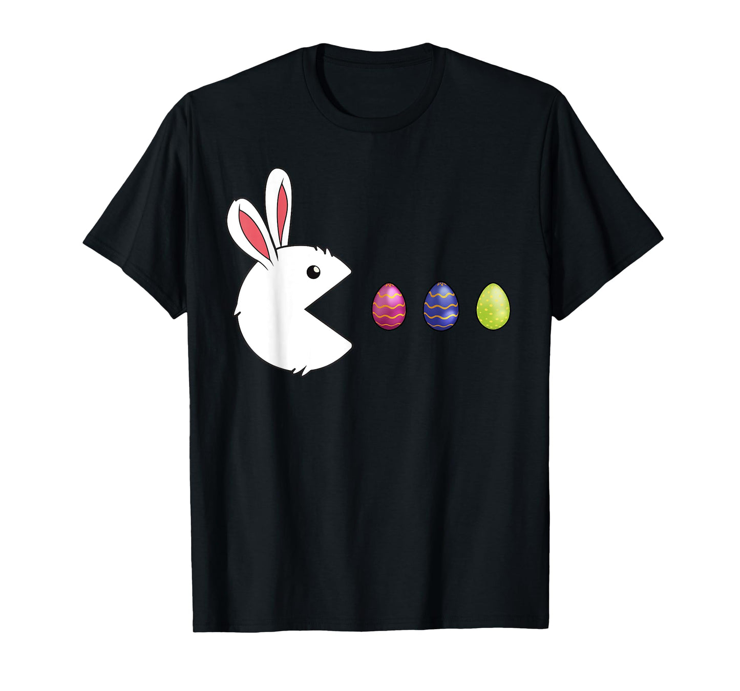 Bunny Eating Eggs Video Game Funny Easter day T-Shirt