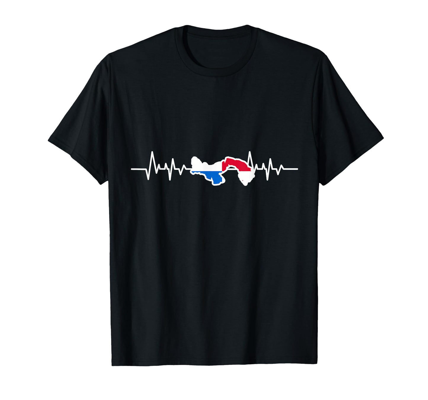 Panamanian Flag Gift Heartbeat Panama T-Shirt