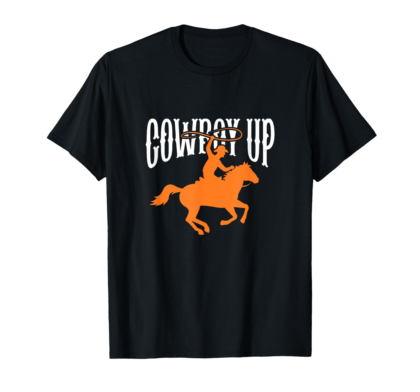 Cowboy Cowgirl Rodeo Western Southern T-Shirt: Cowboy, Horseback Riding, Equestrian, Unisex, Small, Black, Short Sleeve, Crew Neck, T-Shirt