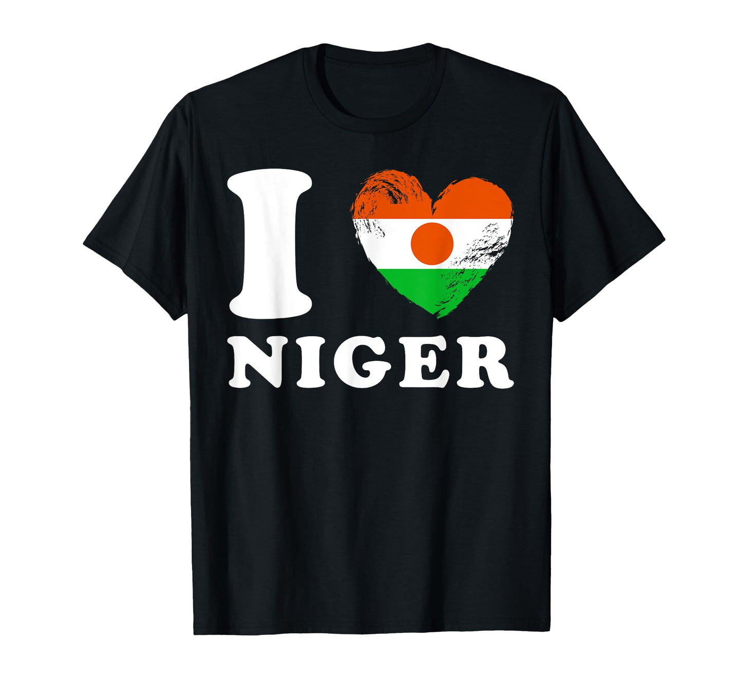 I Love Niger - Heart Flag Niger T-Shirt