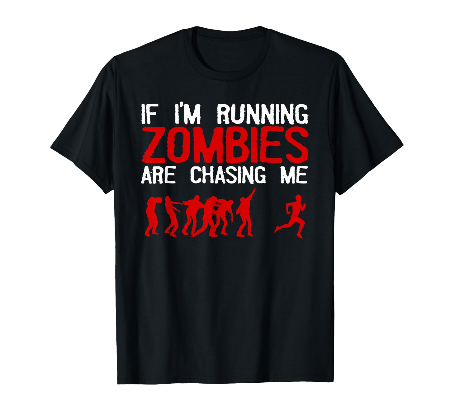 Zombie Running Design For Men Women Halloween Funny Running T-Shirt
