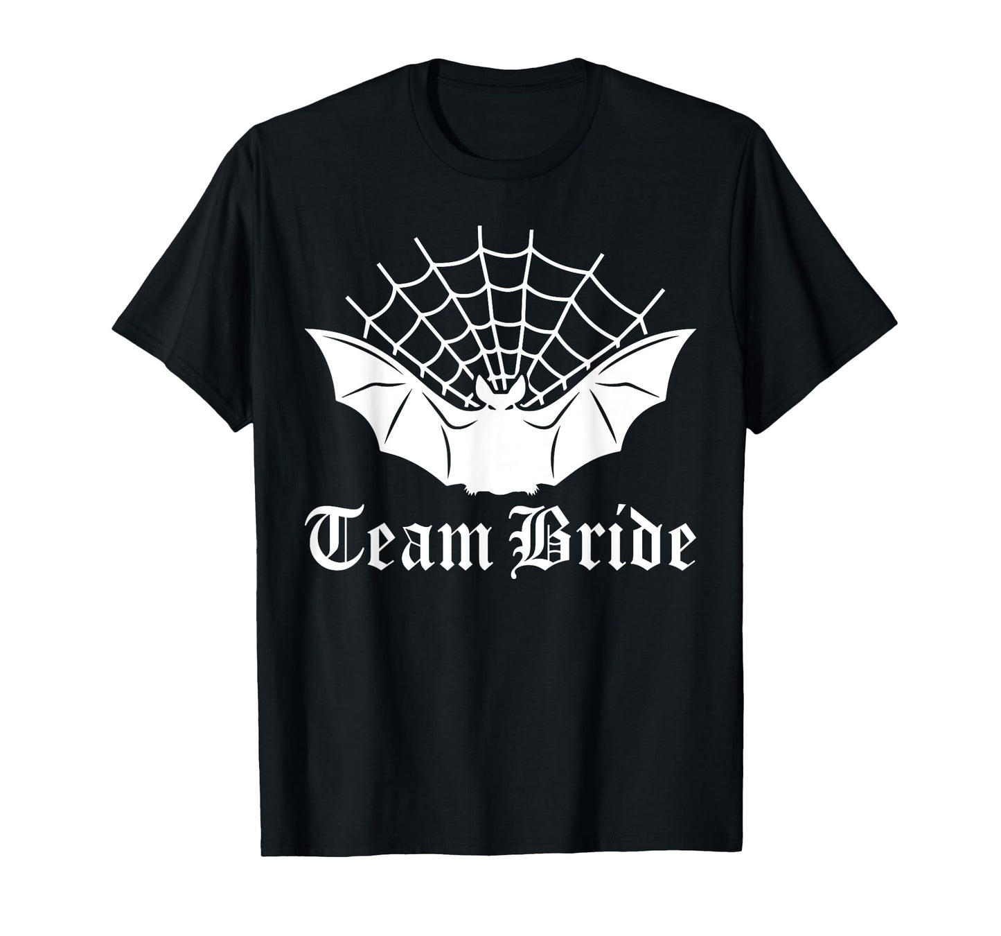 Team Bride Gothic Bat Bachelorette Bach Party Matching T-Shirt