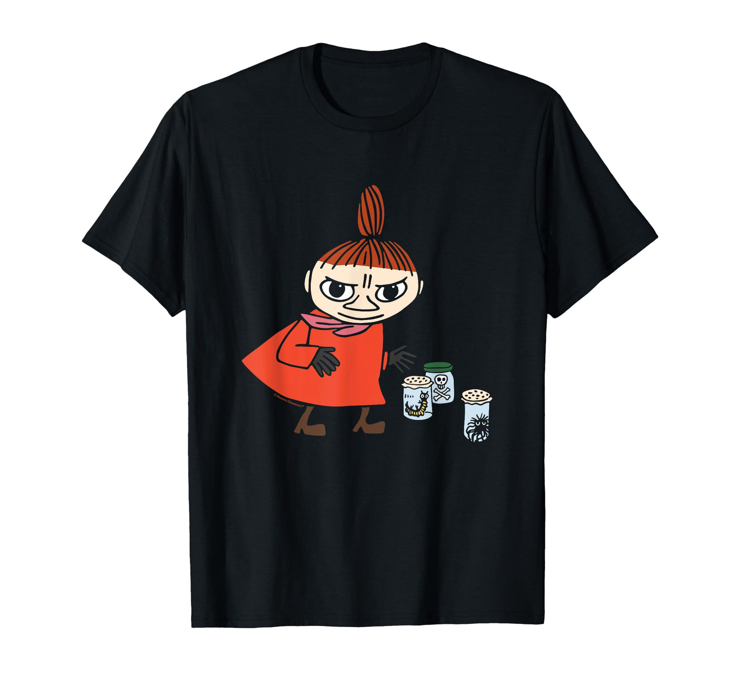 Moomin Little My Playing With Creepy Crawlies Spooky T-Shirt