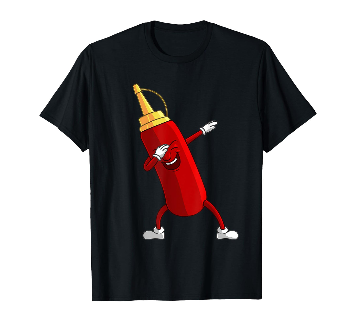 Funny Dabbing Ketchup Lover Gift For Kids Boy Cute Condiment T-Shirt