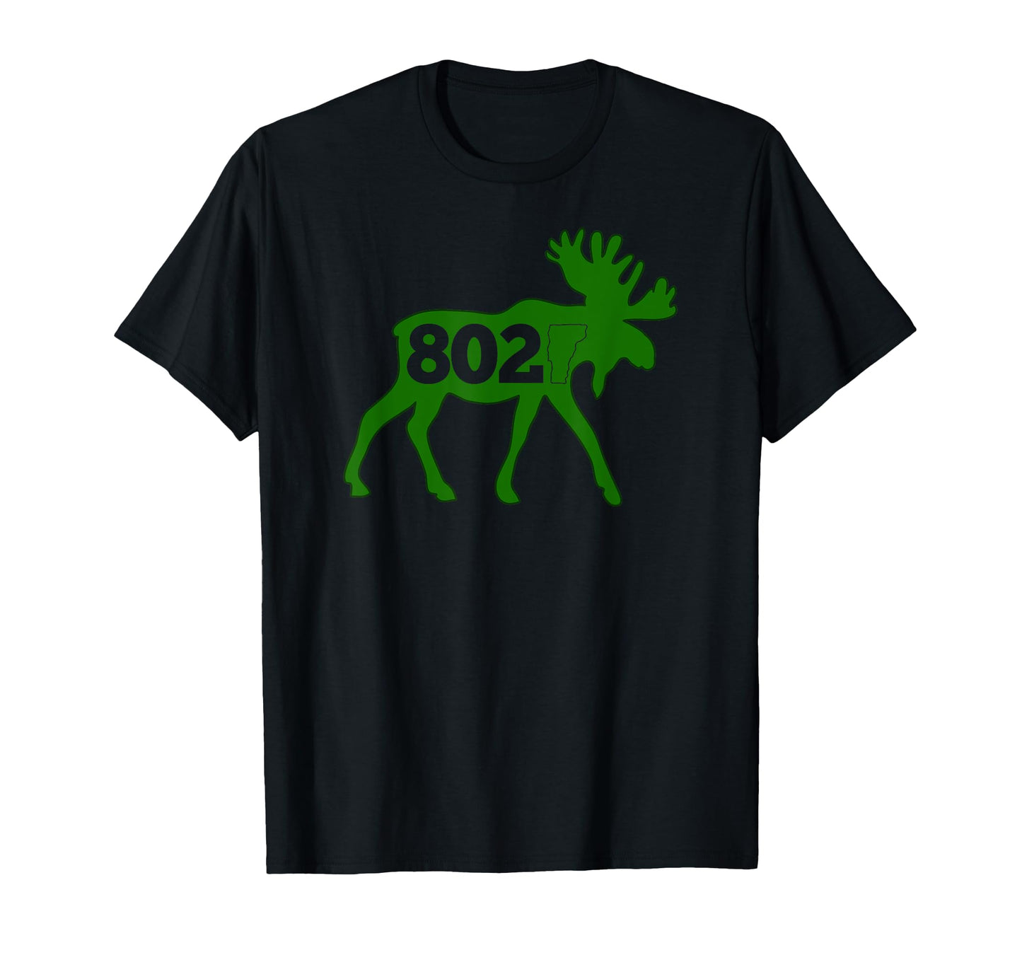 Vermont Moose 802 Vermont Green Mountain State T-Shirt