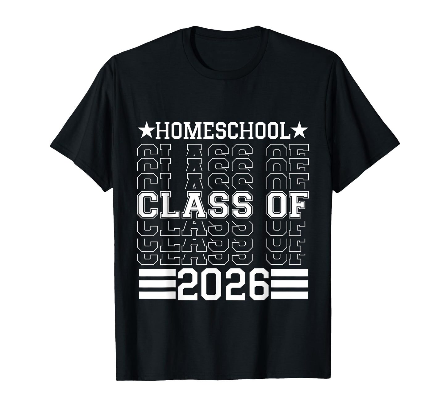 Homeschool Class Of 2026 Senior Graduation T-Shirt