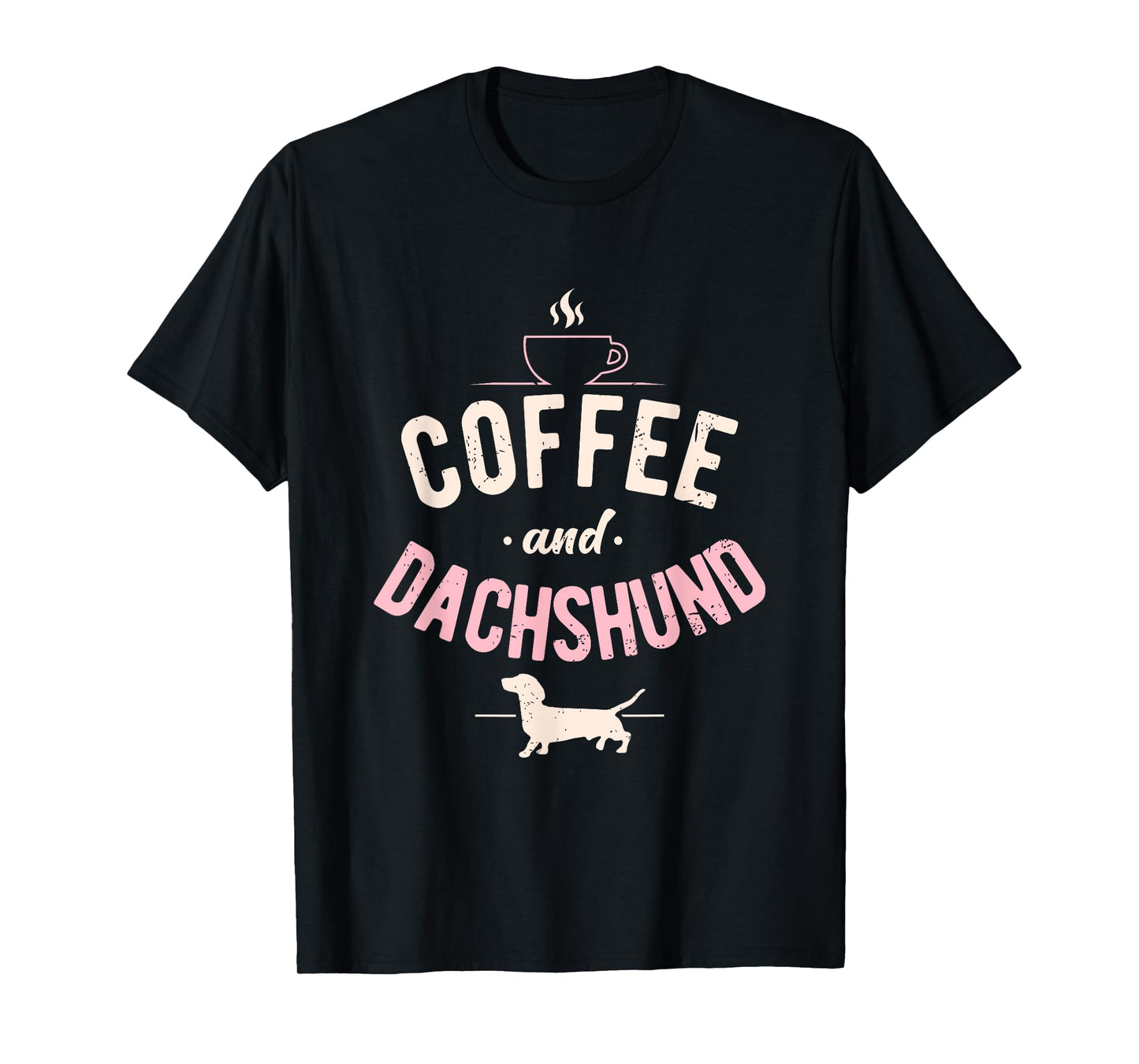 Weenie Dog Lover Coffee And Dachshund Men Women T-Shirt