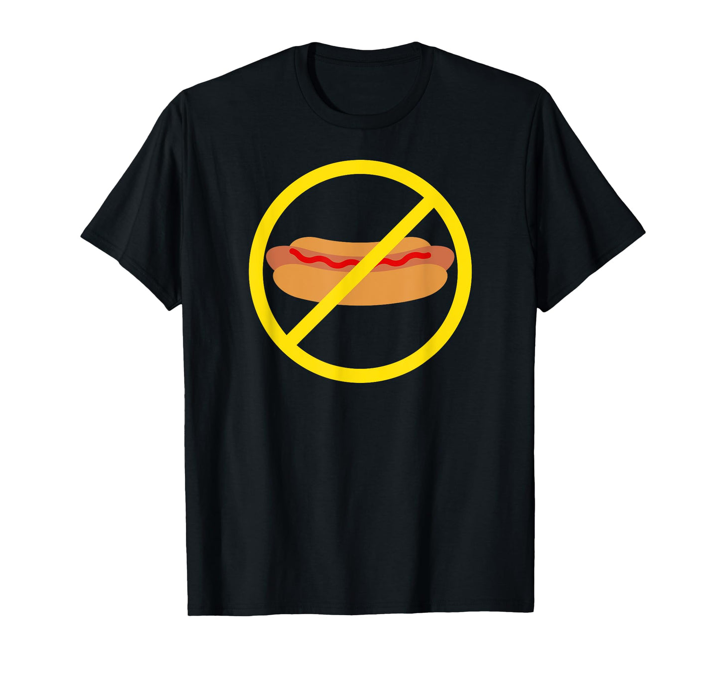 No Ketchup on a Hot Dog Funny T-Shirt Men Women Girls Kids T-Shirt