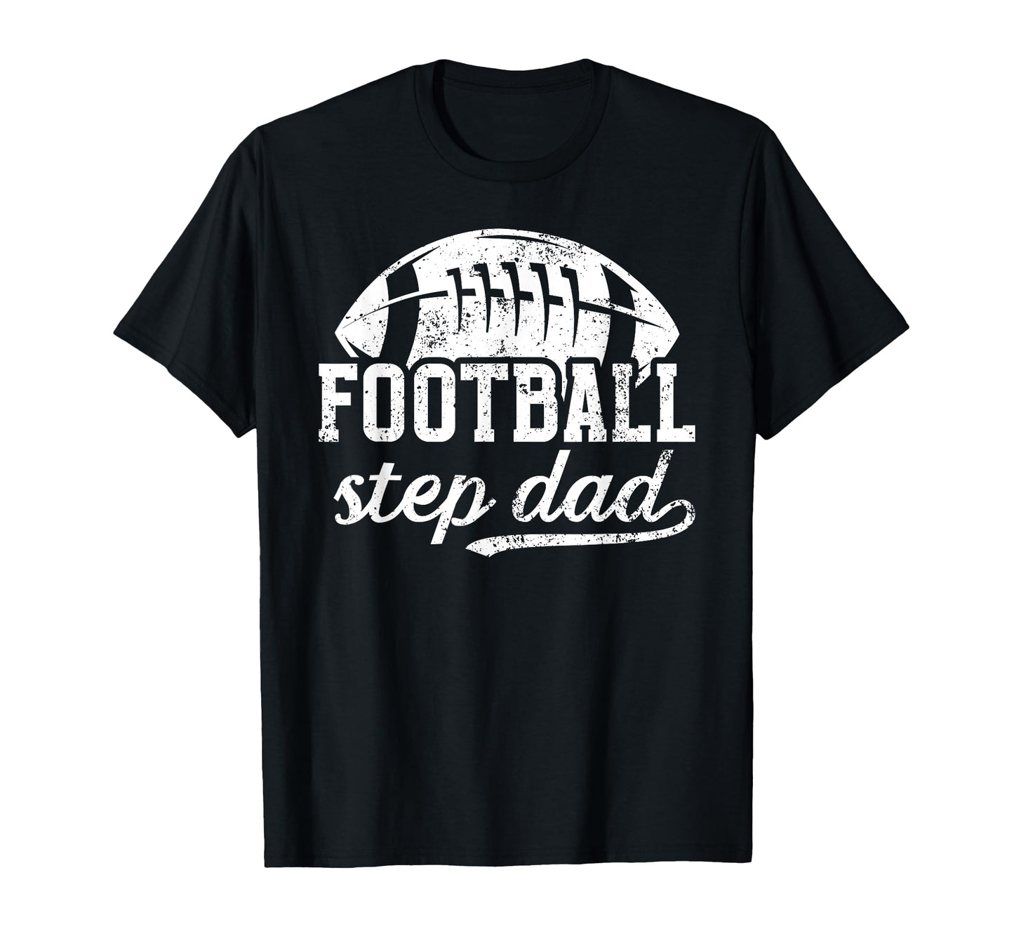 Football Step Dad Of A Football Player Stepfather T-Shirt