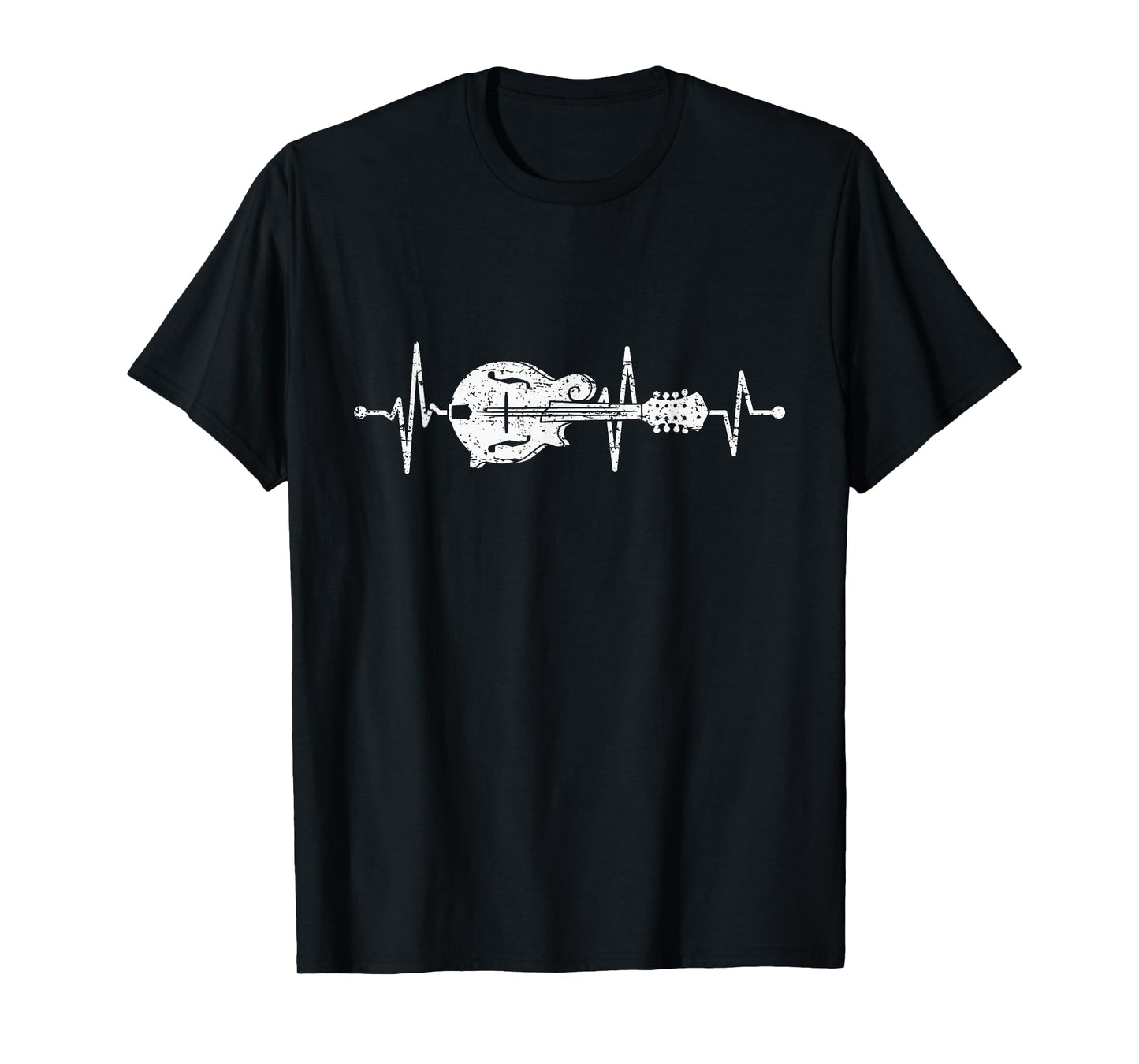 Mandolin Heartbeat Country Music Bluegrass T-Shirt