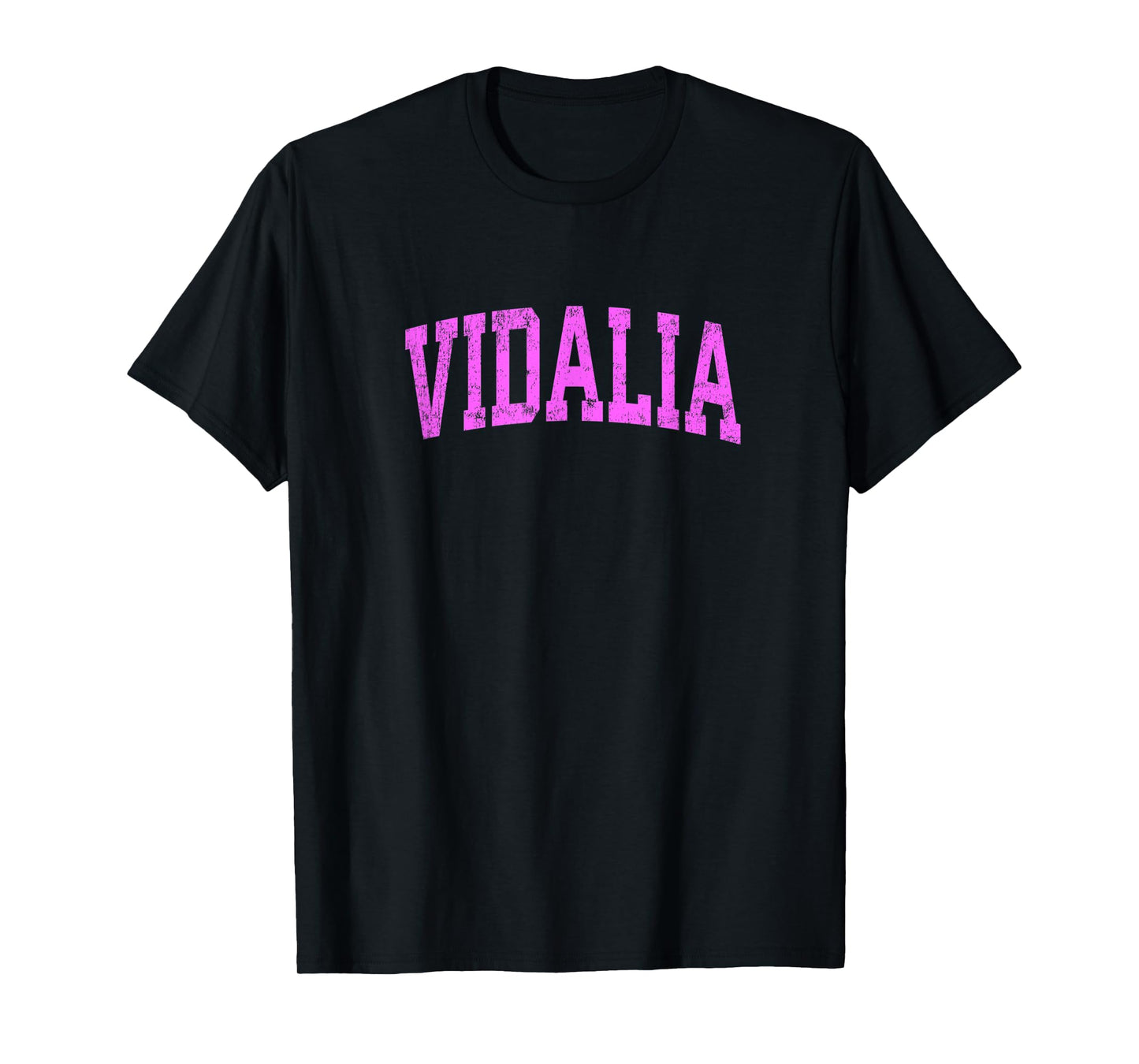 Vidalia Georgia GA Vintage Athletic Sports Pink Design T-Shirt