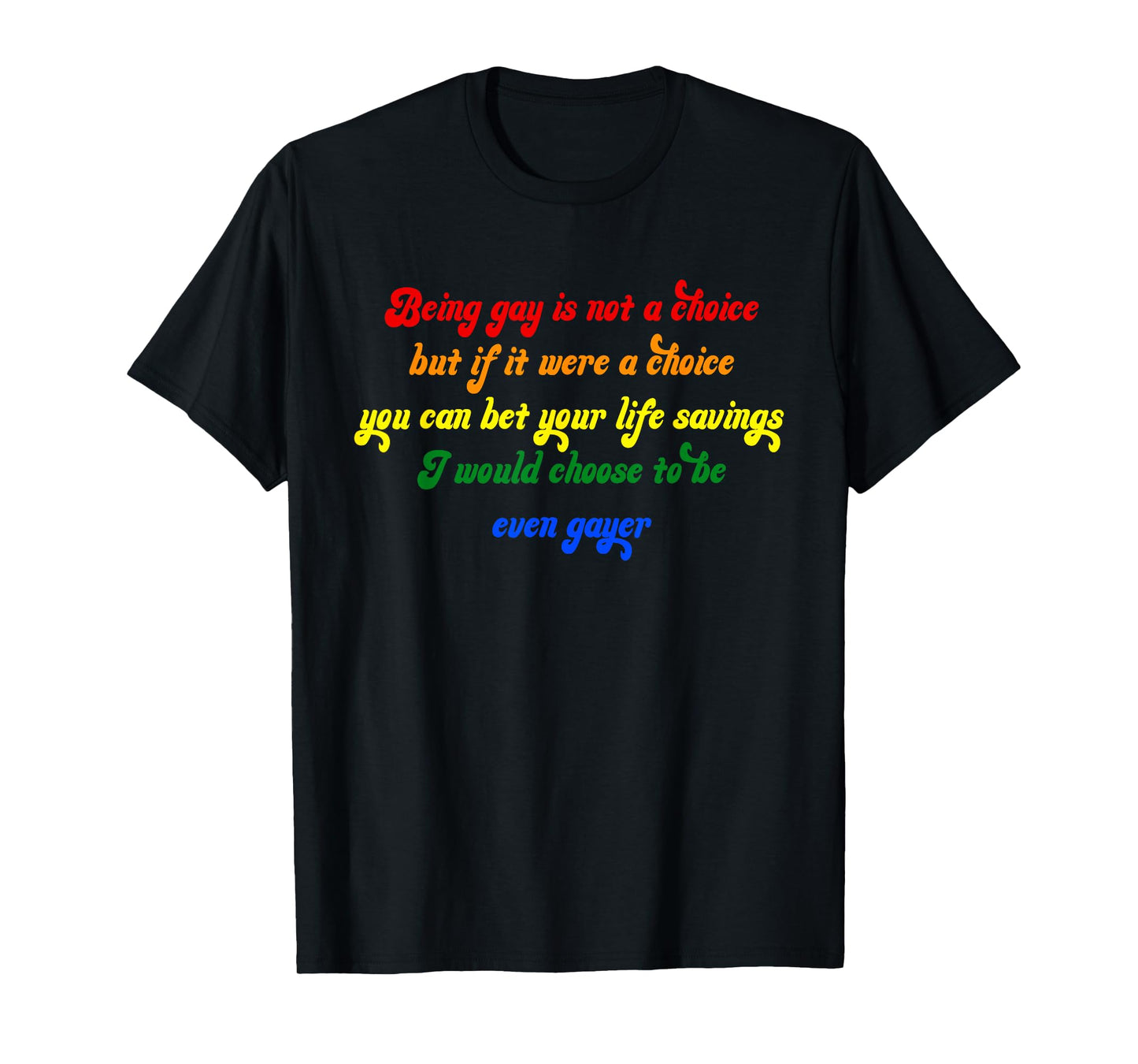 Being Gay Is Not A Choice But If It Were A Choice T-Shirt