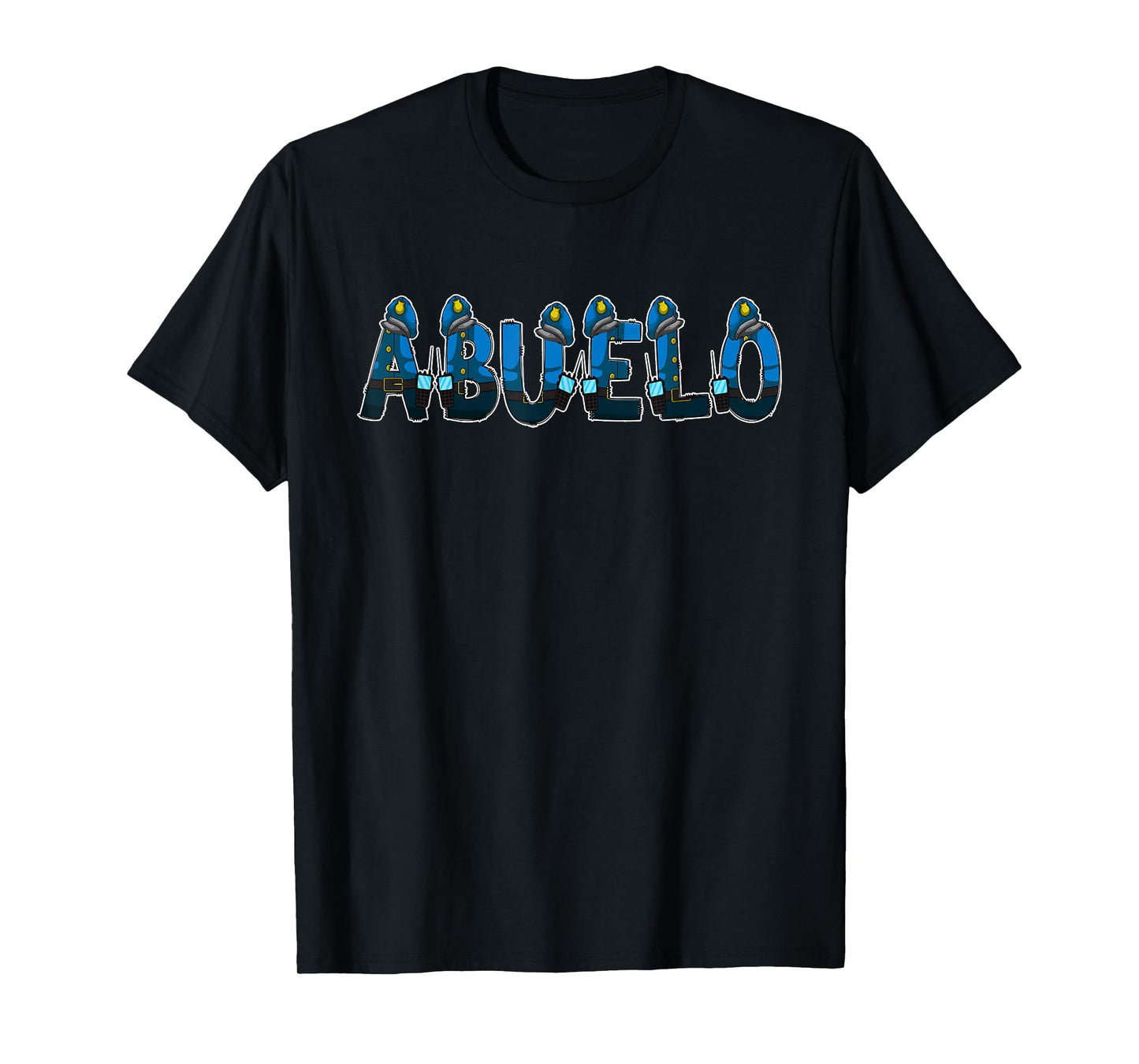 Policeman Police Grandpa Abuelo Halloween Costume T-Shirt