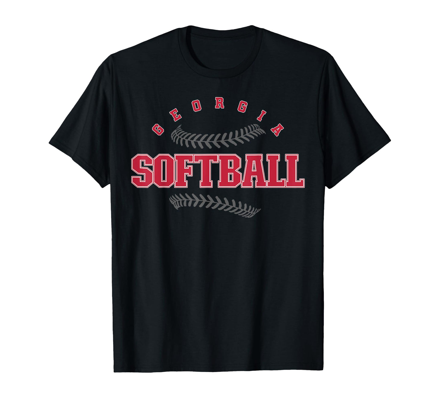 Georgia Softball Vintage Retro Design T-Shirt
