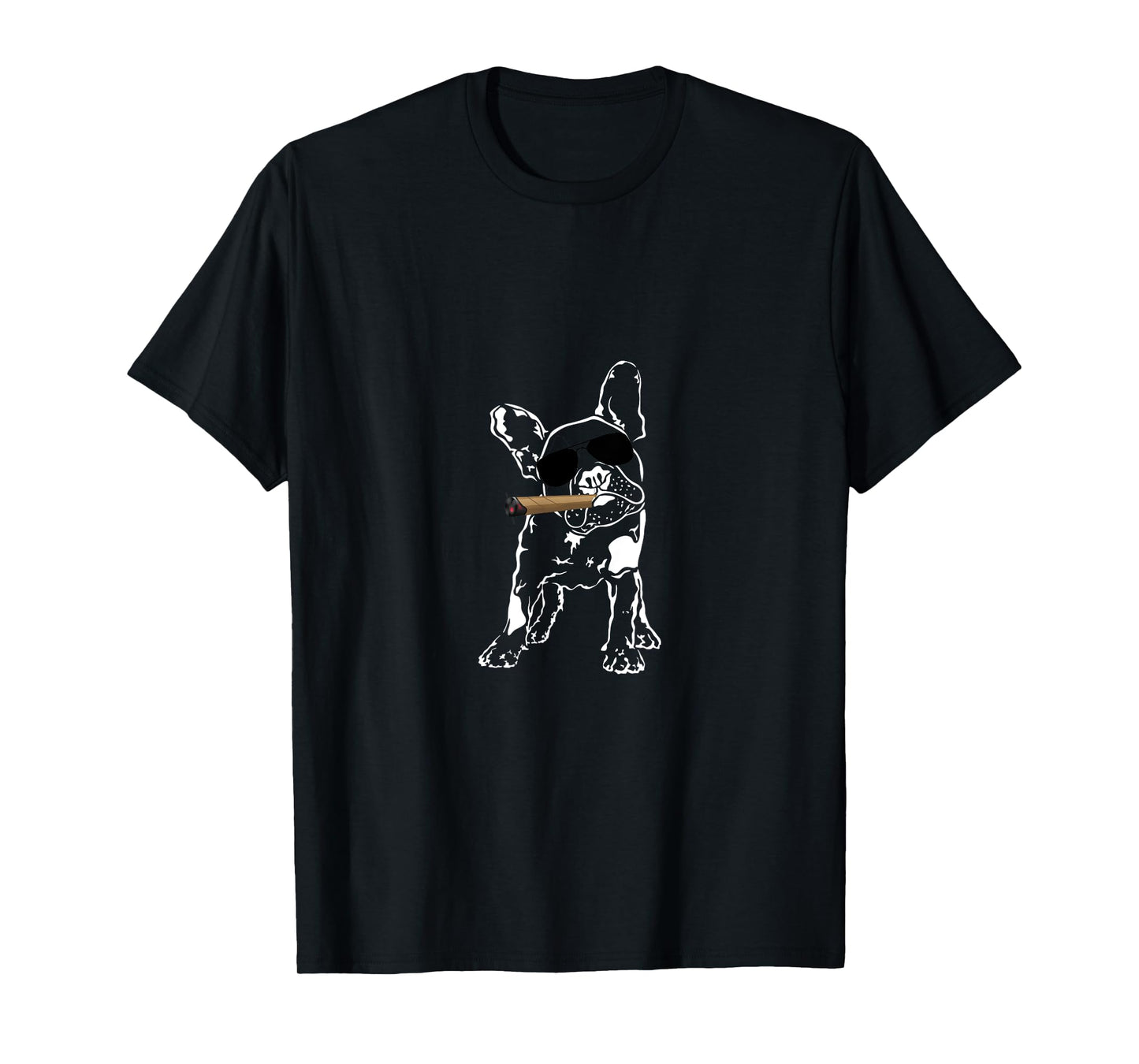 Cigars And French Bulldog T Shirt Gift Idea Cigar Dog Lover T-Shirt
